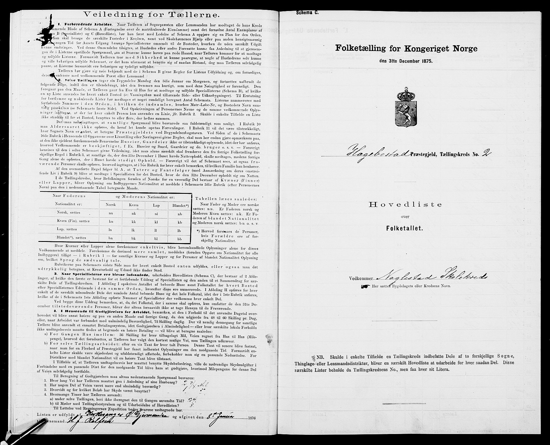 SAK, 1875 census for 1034P Hægebostad, 1875, p. 24