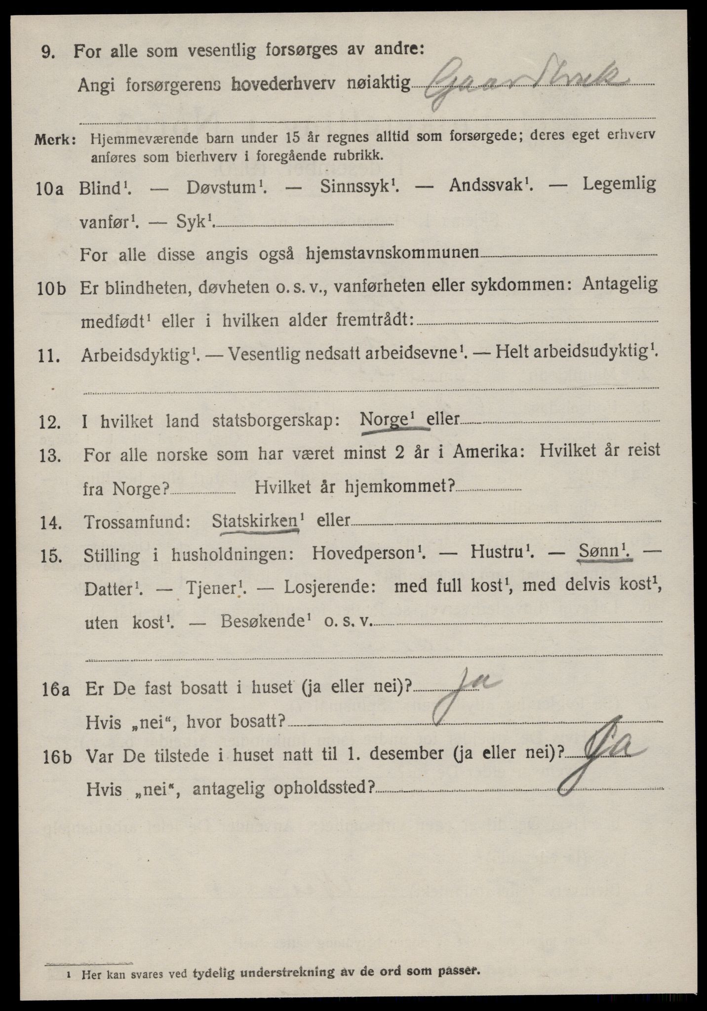 SAT, 1920 census for Syvde, 1920, p. 2363