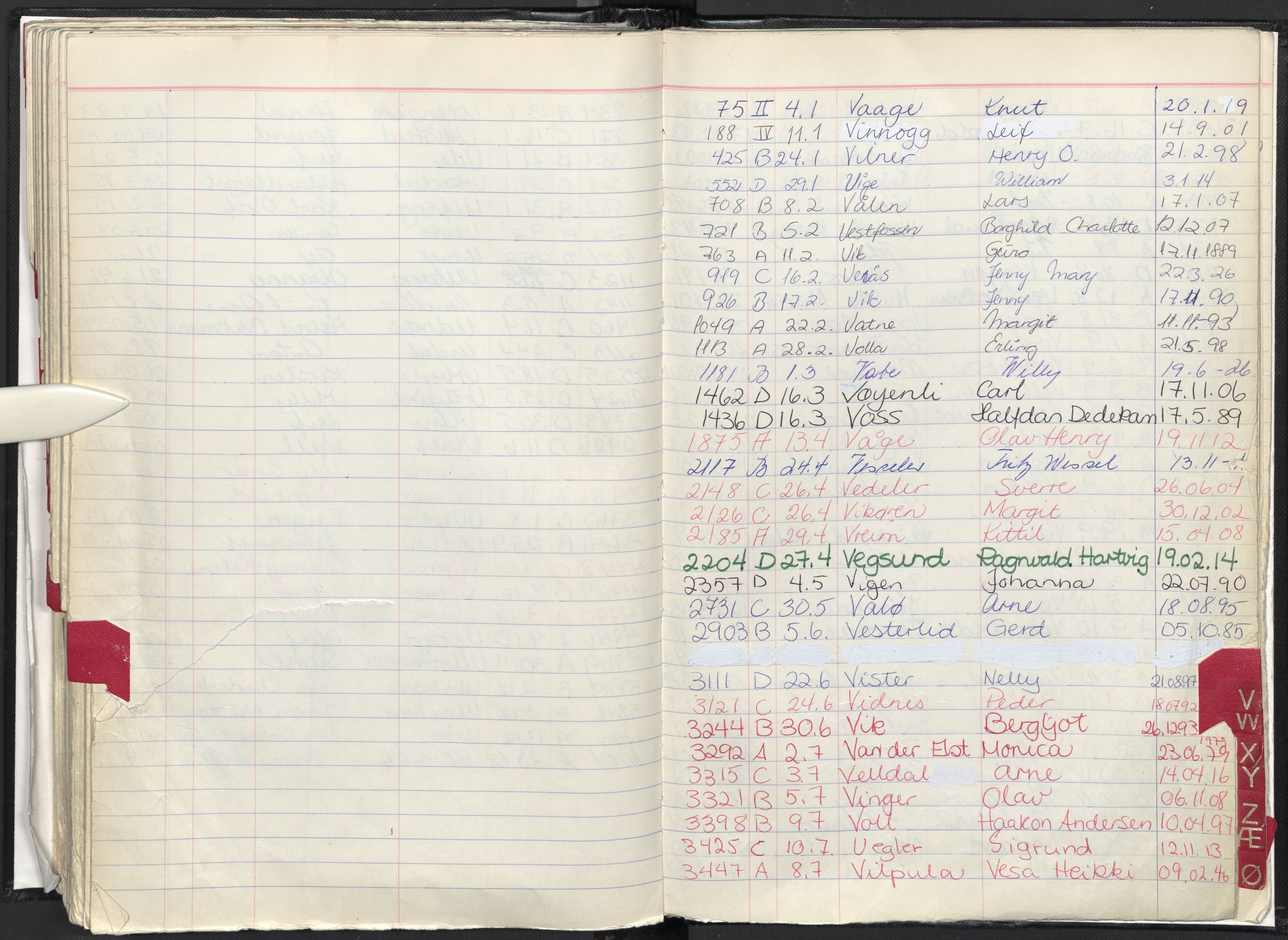 Oslo skifterett, AV/SAO-A-10383/F/Fa/Faa/L0079: Navneregister dødsfallssaker, 1979