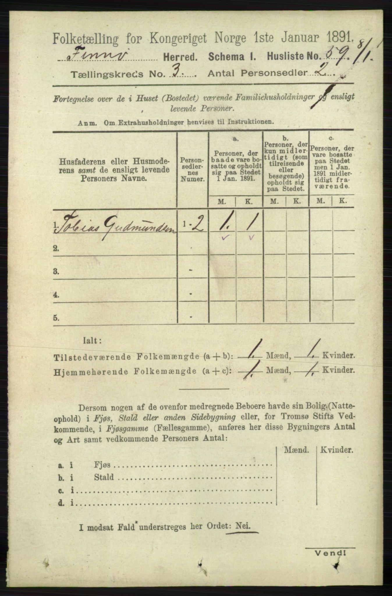 RA, 1891 census for 1141 Finnøy, 1891, p. 472