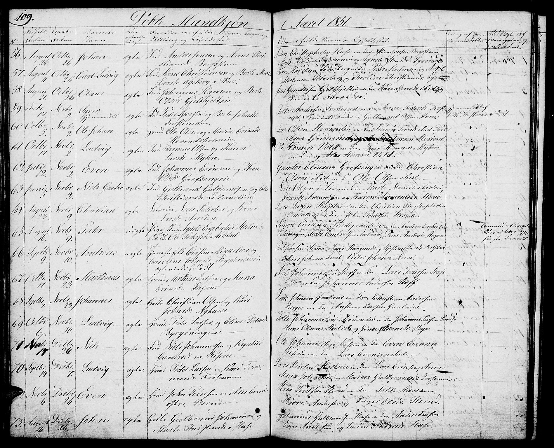 Nes prestekontor, Hedmark, AV/SAH-PREST-020/L/La/L0004: Parish register (copy) no. 4, 1832-1861, p. 109