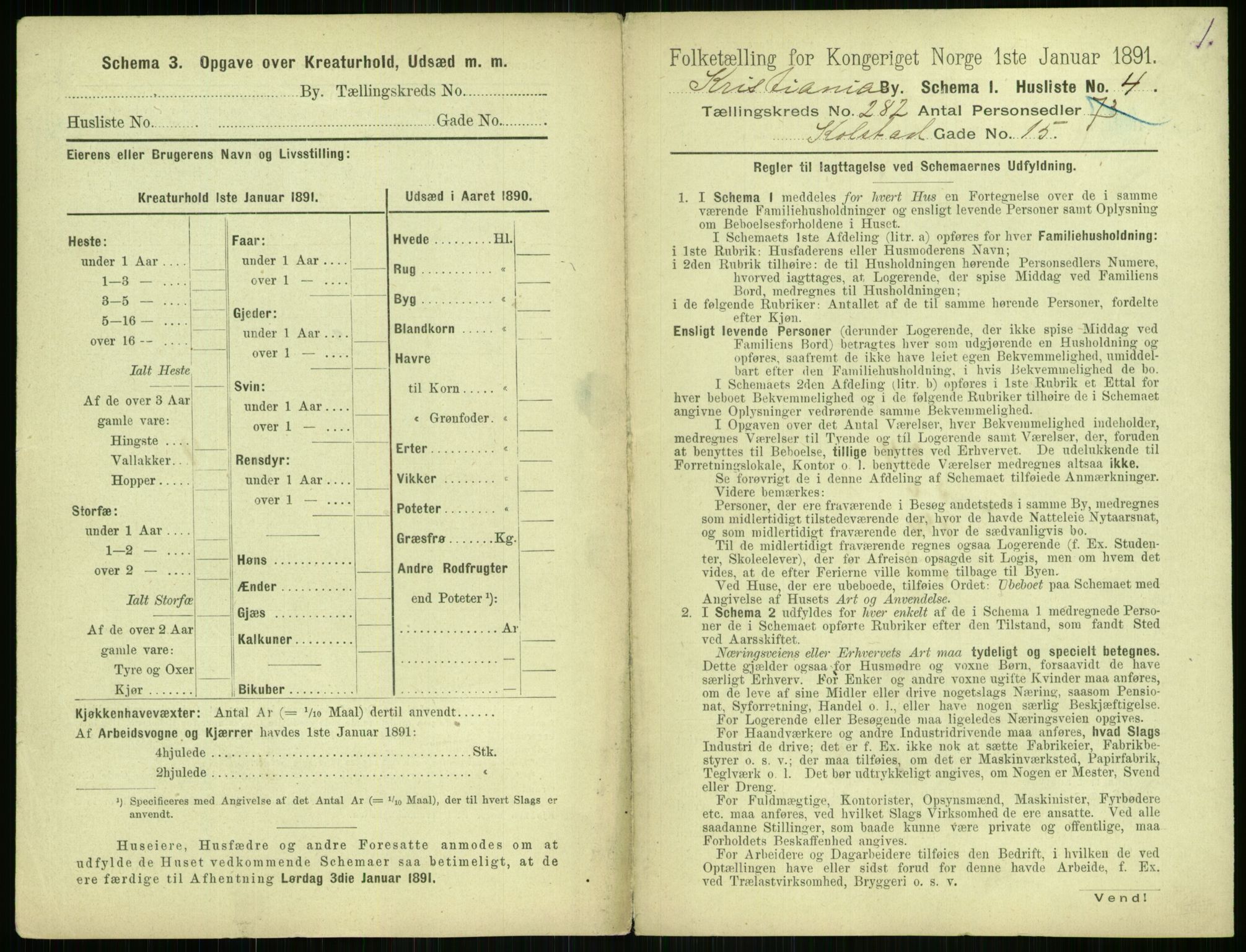 RA, 1891 census for 0301 Kristiania, 1891, p. 171460