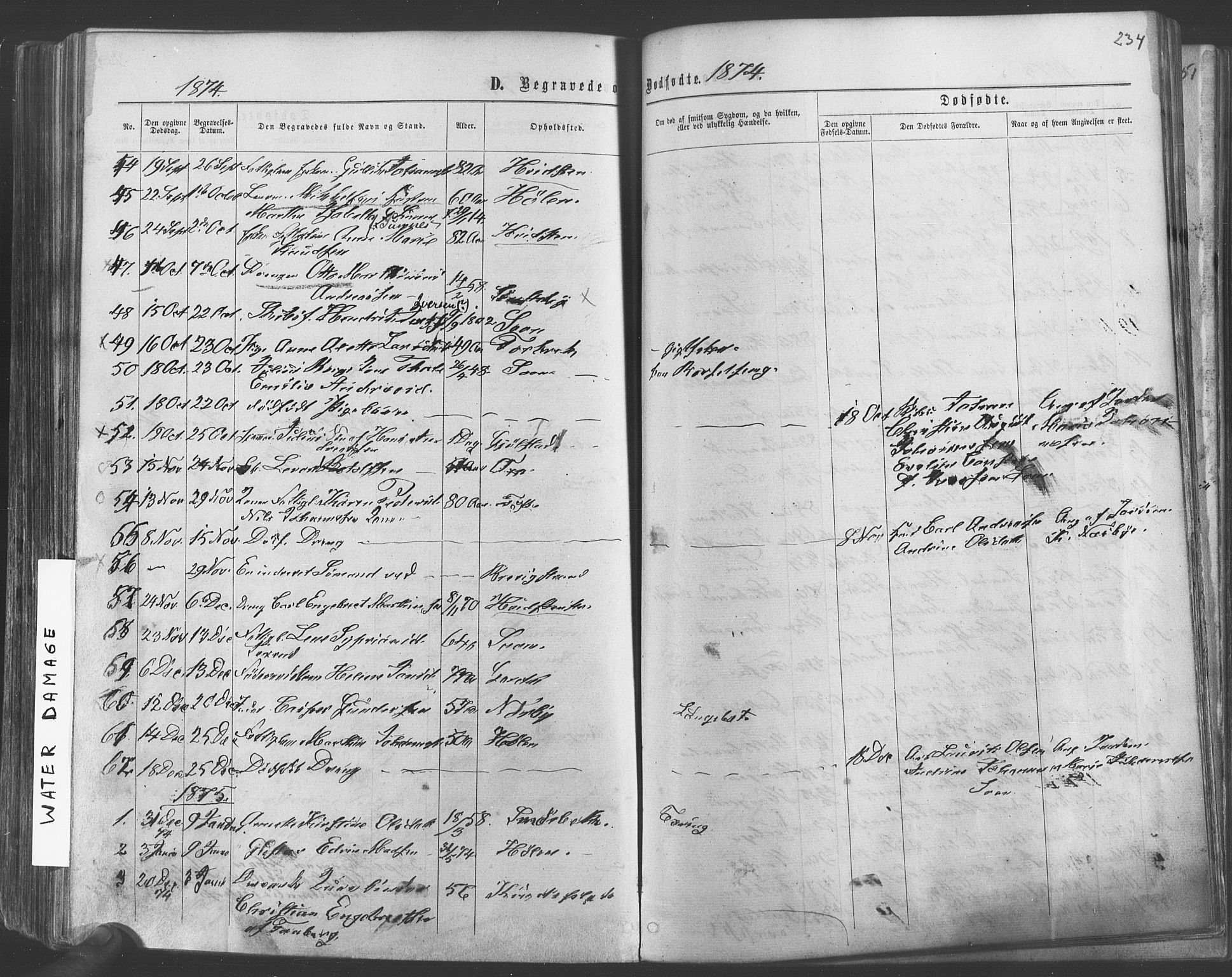 Vestby prestekontor Kirkebøker, SAO/A-10893/F/Fa/L0008: Parish register (official) no. I 8, 1863-1877, p. 234