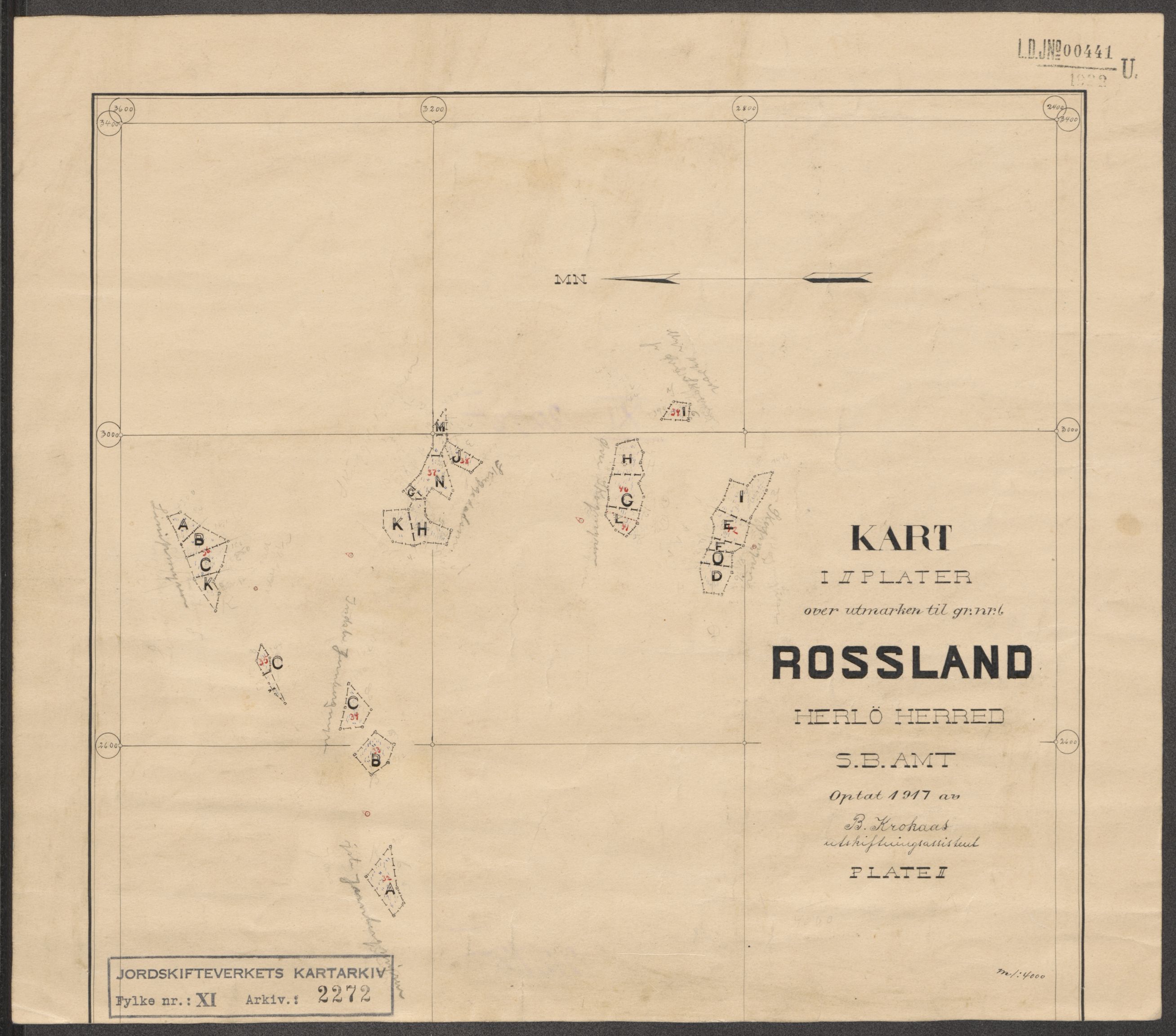 Jordskifteverkets kartarkiv, RA/S-3929/T, 1859-1988, p. 2540