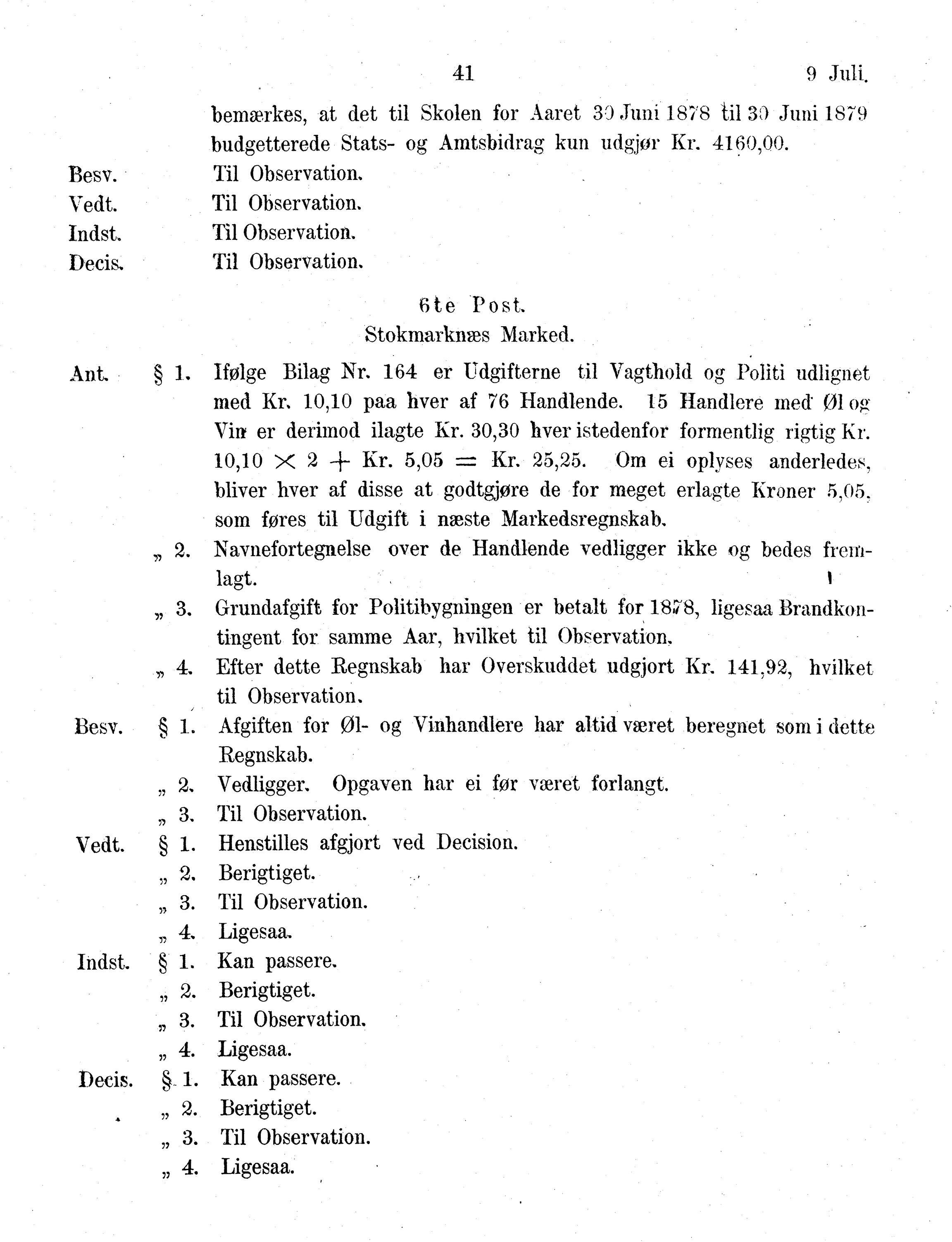 Nordland Fylkeskommune. Fylkestinget, AIN/NFK-17/176/A/Ac/L0013: Fylkestingsforhandlinger 1880, 1880