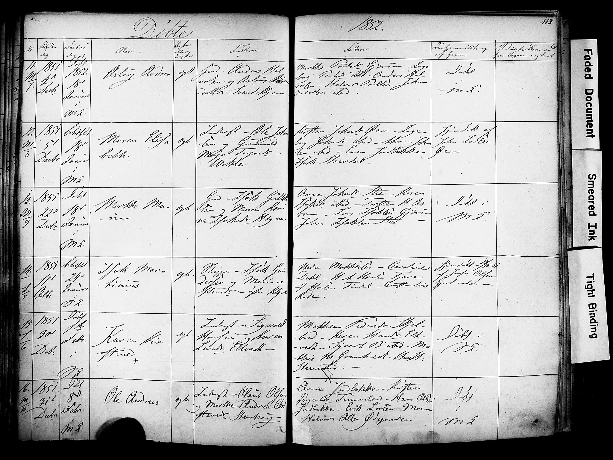 Solum kirkebøker, AV/SAKO-A-306/F/Fa/L0006: Parish register (official) no. I 6, 1844-1855, p. 112