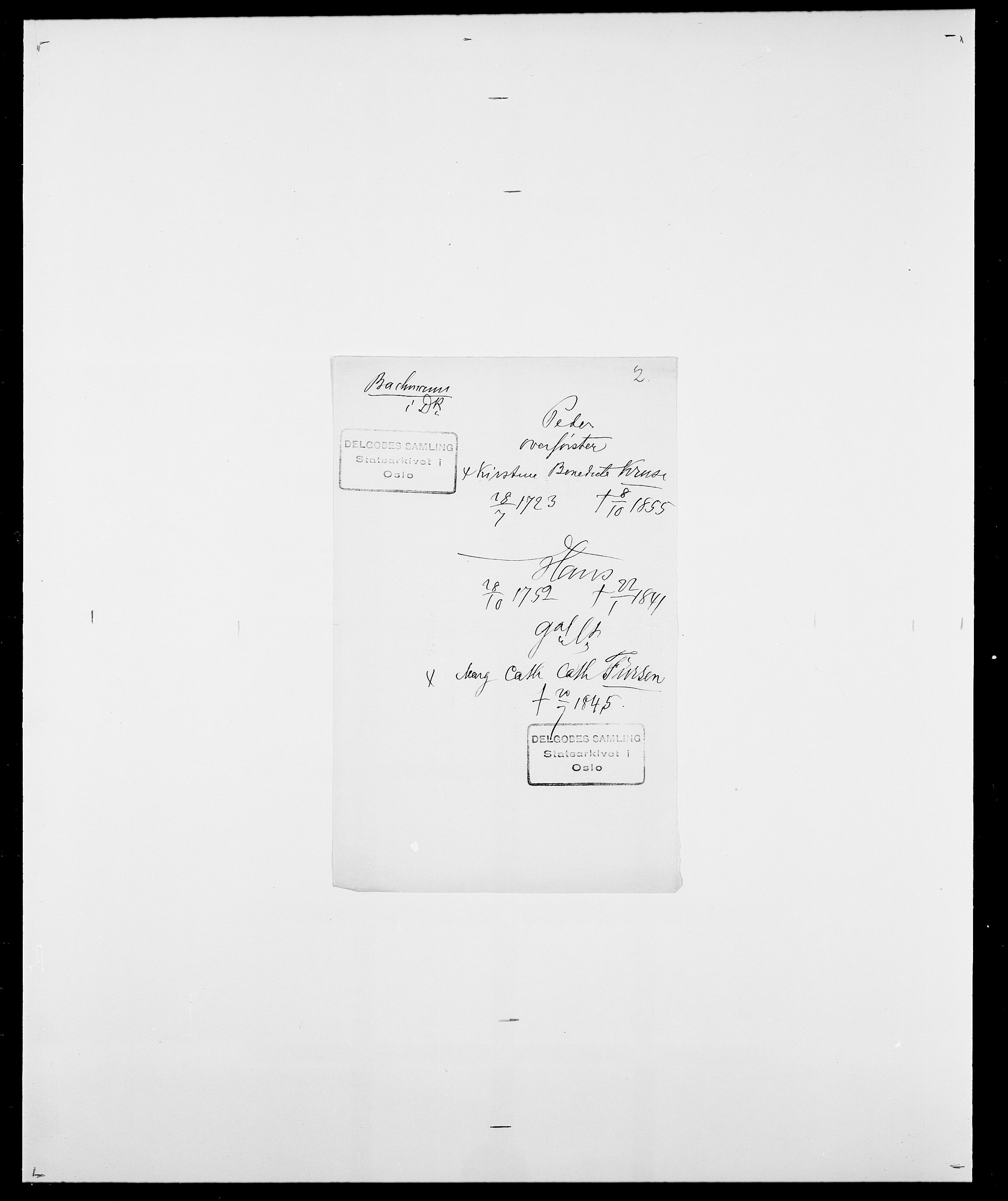 Delgobe, Charles Antoine - samling, AV/SAO-PAO-0038/D/Da/L0003: Barca - Bergen, p. 47