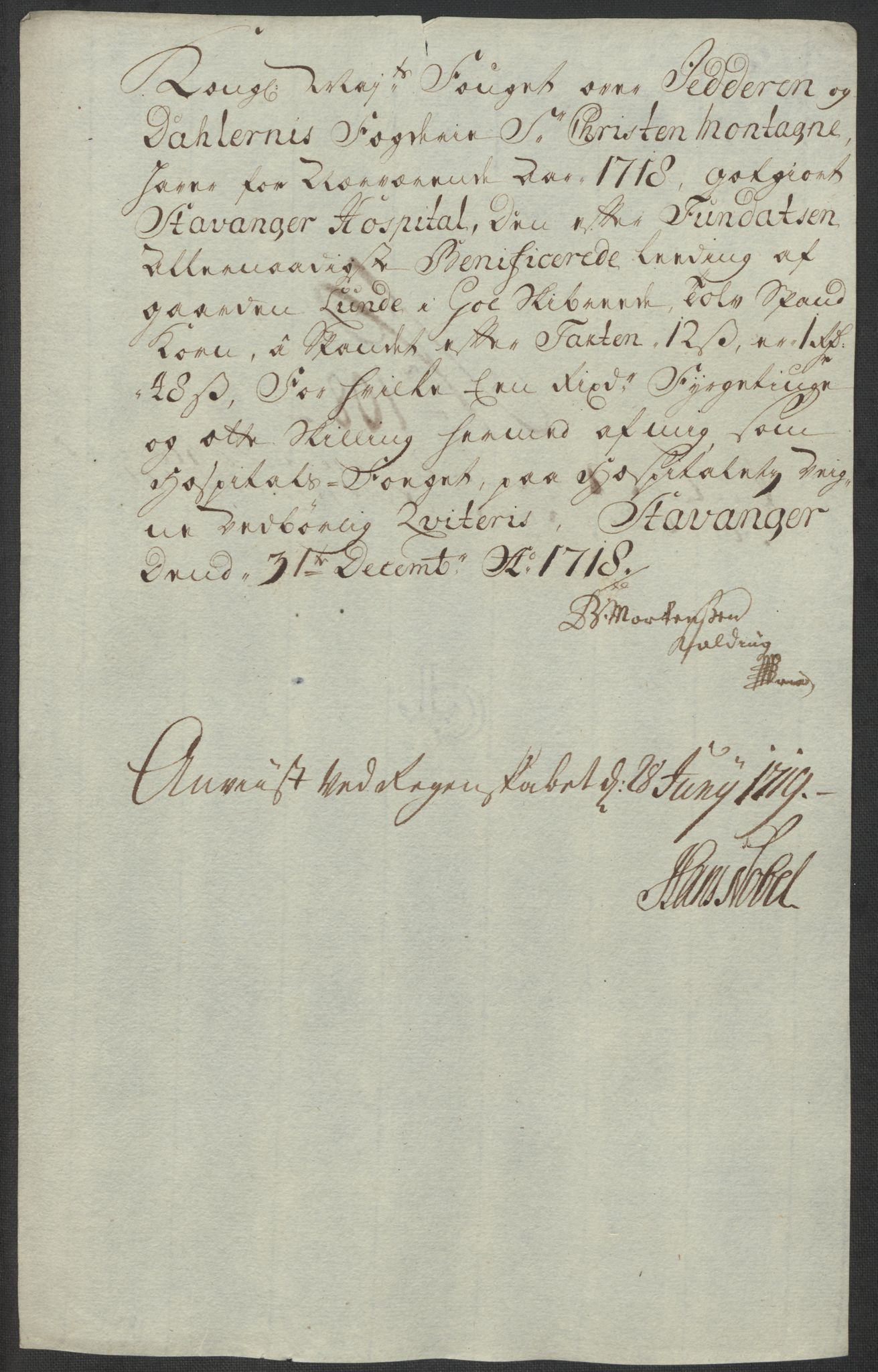 Rentekammeret inntil 1814, Reviderte regnskaper, Fogderegnskap, AV/RA-EA-4092/R46/L2743: Fogderegnskap Jæren og Dalane, 1718, p. 373