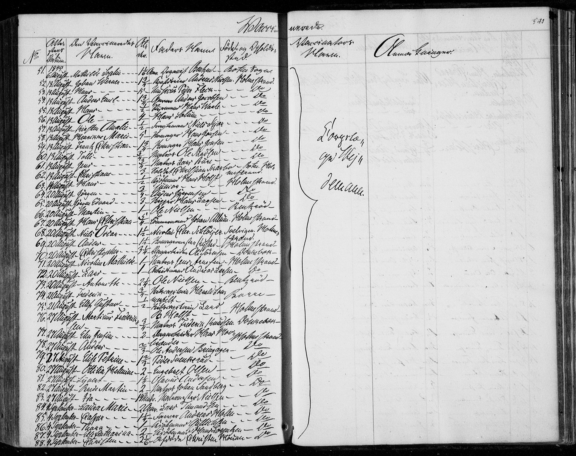 Holmestrand kirkebøker, SAKO/A-346/F/Fa/L0002: Parish register (official) no. 2, 1840-1866, p. 540