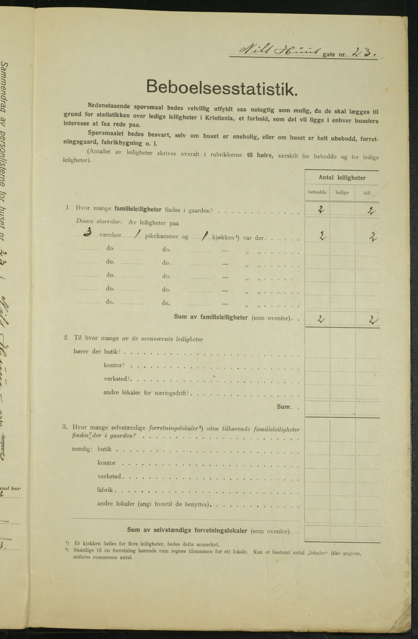 OBA, Municipal Census 1915 for Kristiania, 1915, p. 70561