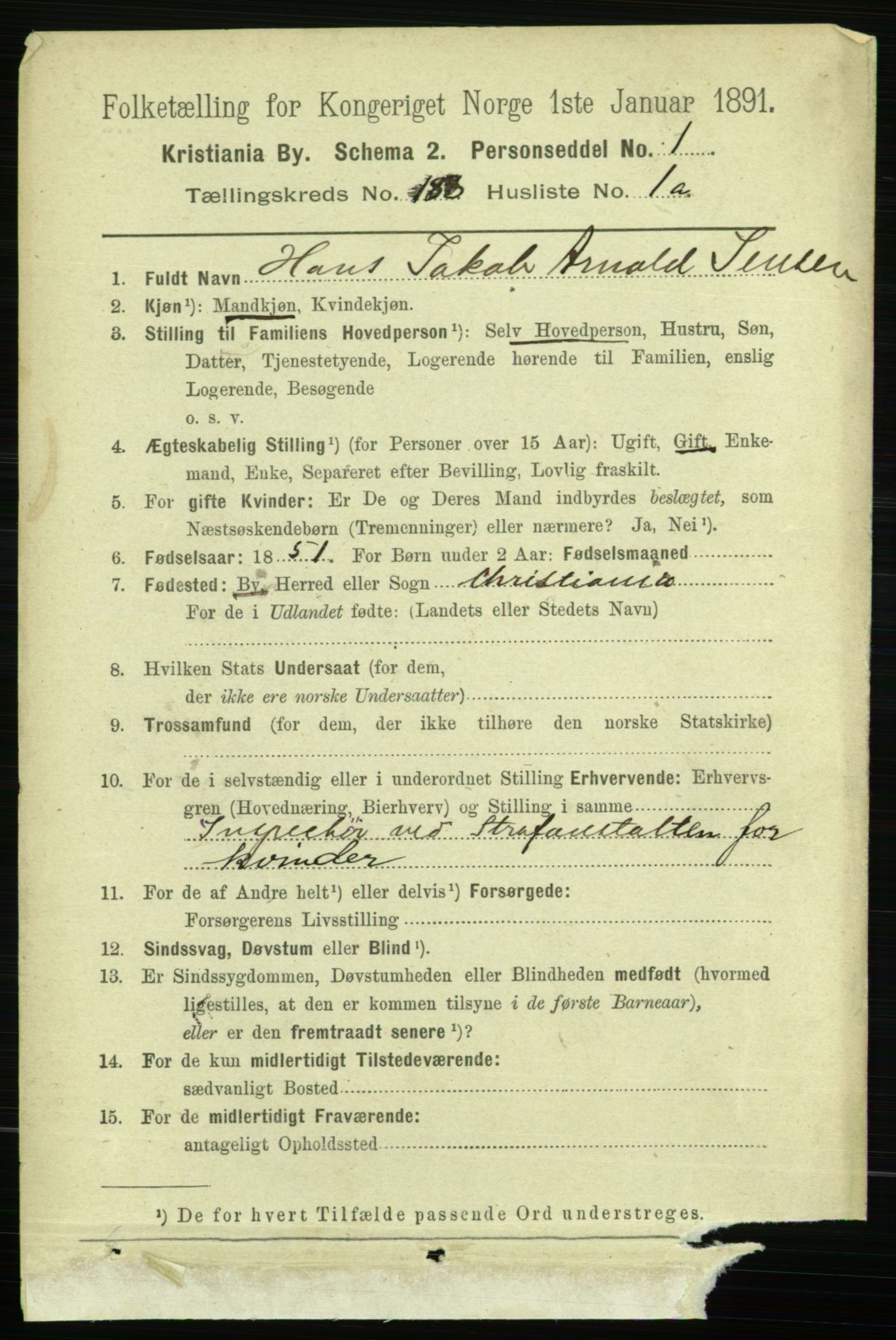 RA, 1891 census for 0301 Kristiania, 1891, p. 112639