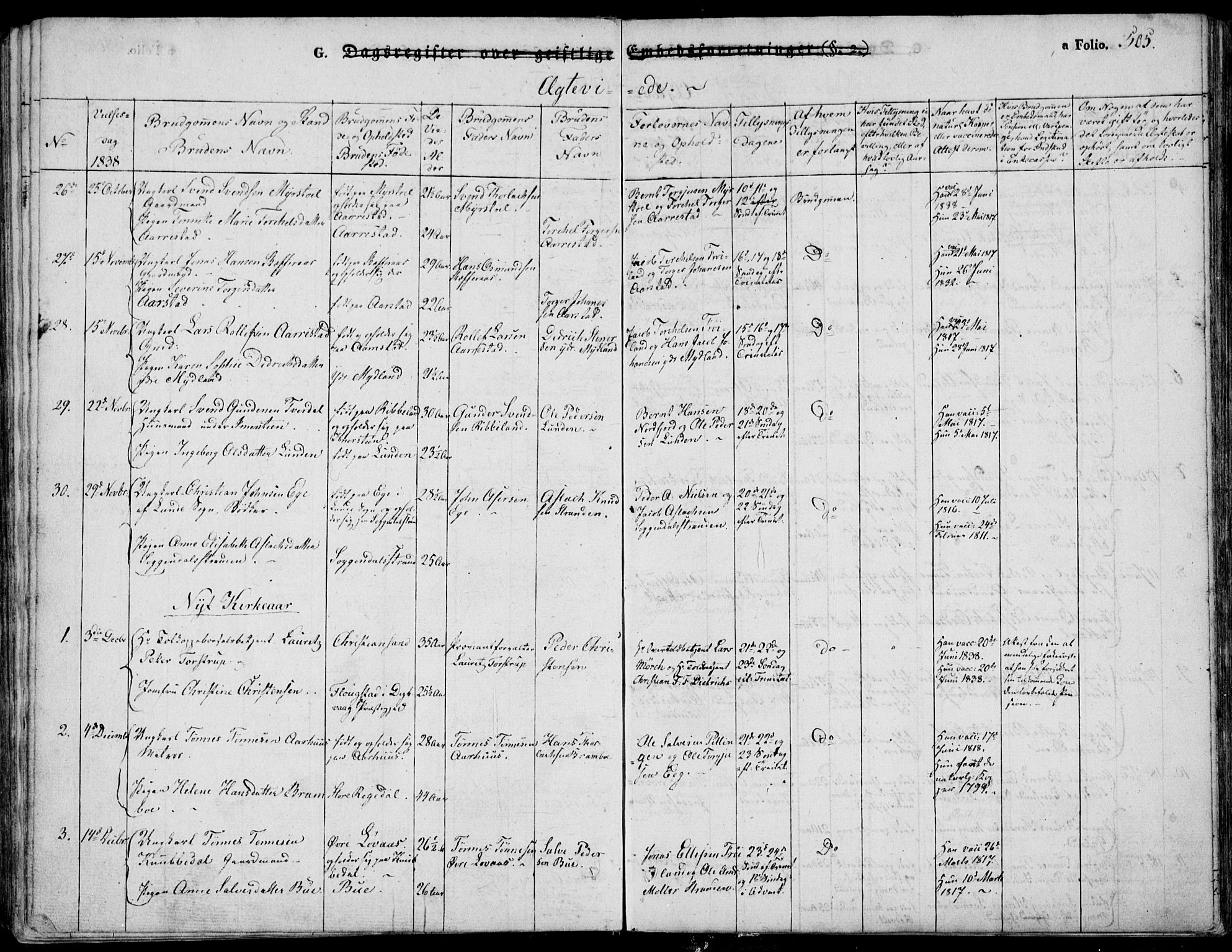 Sokndal sokneprestkontor, AV/SAST-A-101808: Parish register (official) no. A 7.2, 1826-1842, p. 505