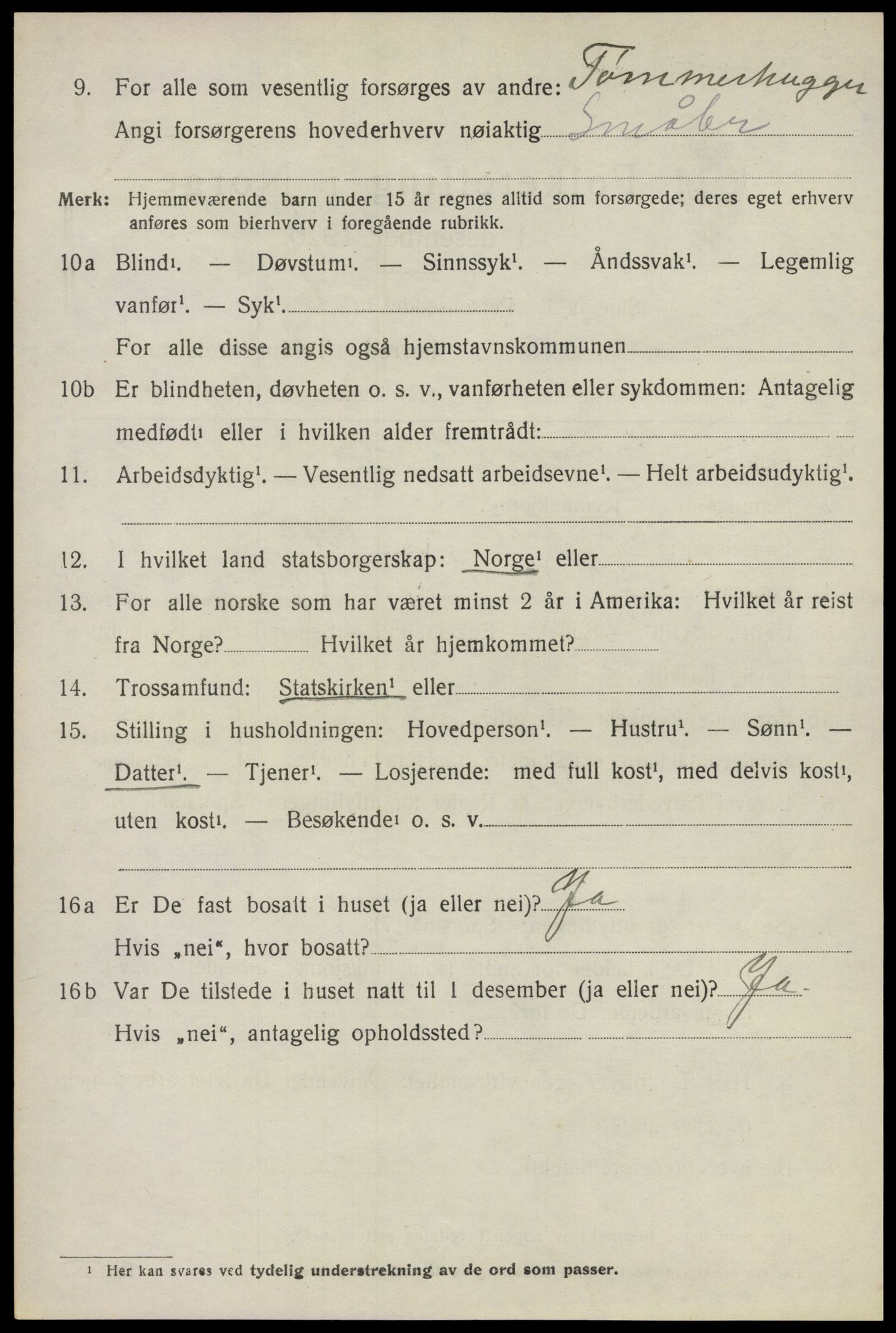 SAO, 1920 census for Nittedal, 1920, p. 2771