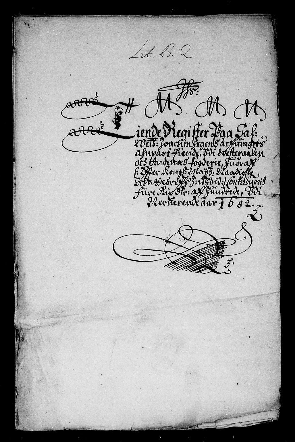 Rentekammeret inntil 1814, Reviderte regnskaper, Stiftamtstueregnskaper, Trondheim stiftamt og Nordland amt, AV/RA-EA-6044/R/Rg/L0070: Trondheim stiftamt og Nordland amt, 1682