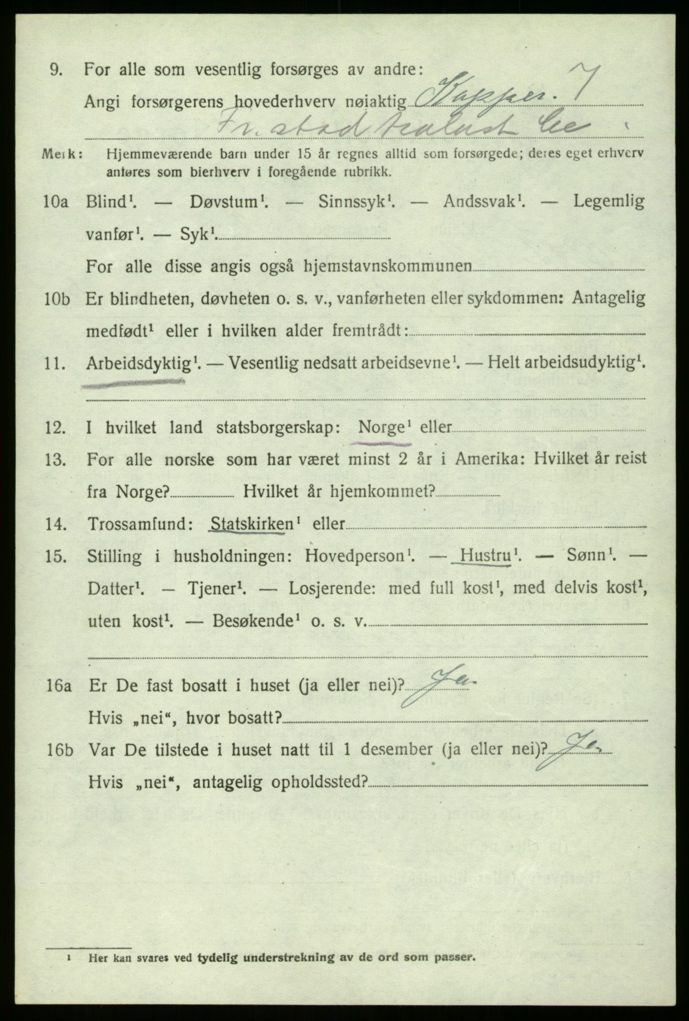 SAO, 1920 census for Borge, 1920, p. 4954