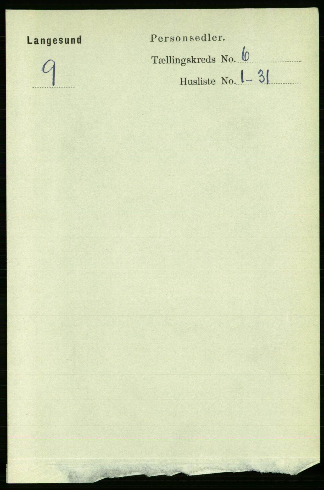 RA, 1891 census for 0802 Langesund, 1891, p. 1499