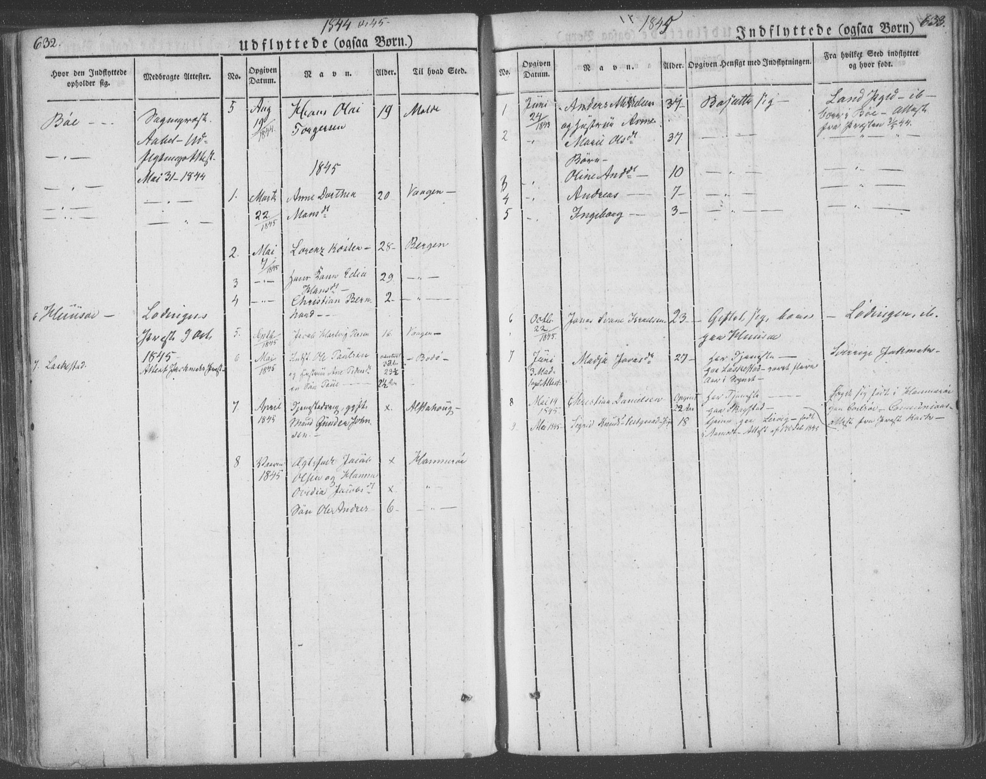 Ministerialprotokoller, klokkerbøker og fødselsregistre - Nordland, AV/SAT-A-1459/855/L0799: Parish register (official) no. 855A07, 1834-1852, p. 632-633