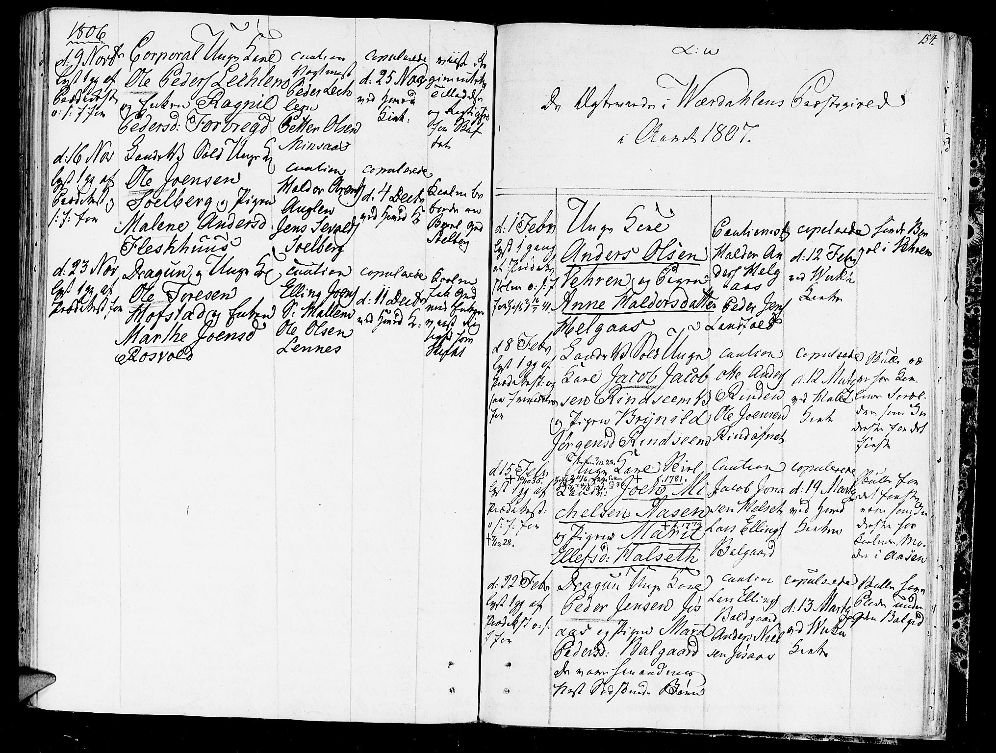 Ministerialprotokoller, klokkerbøker og fødselsregistre - Nord-Trøndelag, SAT/A-1458/723/L0233: Parish register (official) no. 723A04, 1805-1816, p. 154