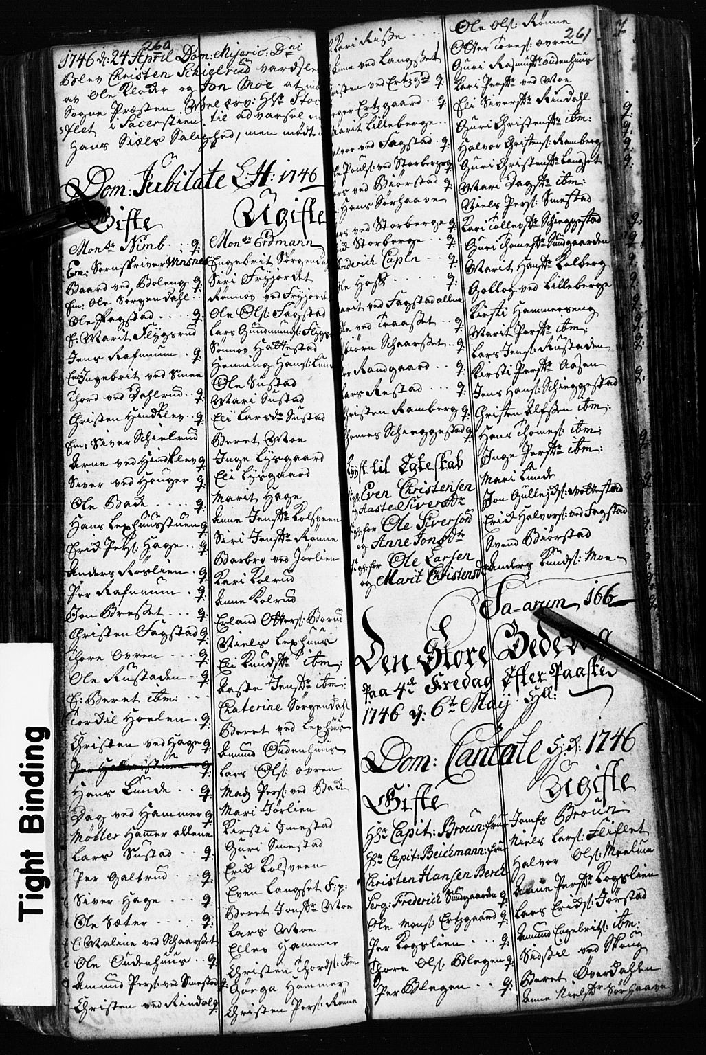 Fåberg prestekontor, SAH/PREST-086/H/Ha/Hab/L0002: Parish register (copy) no. 2, 1741-1756, p. 260-261