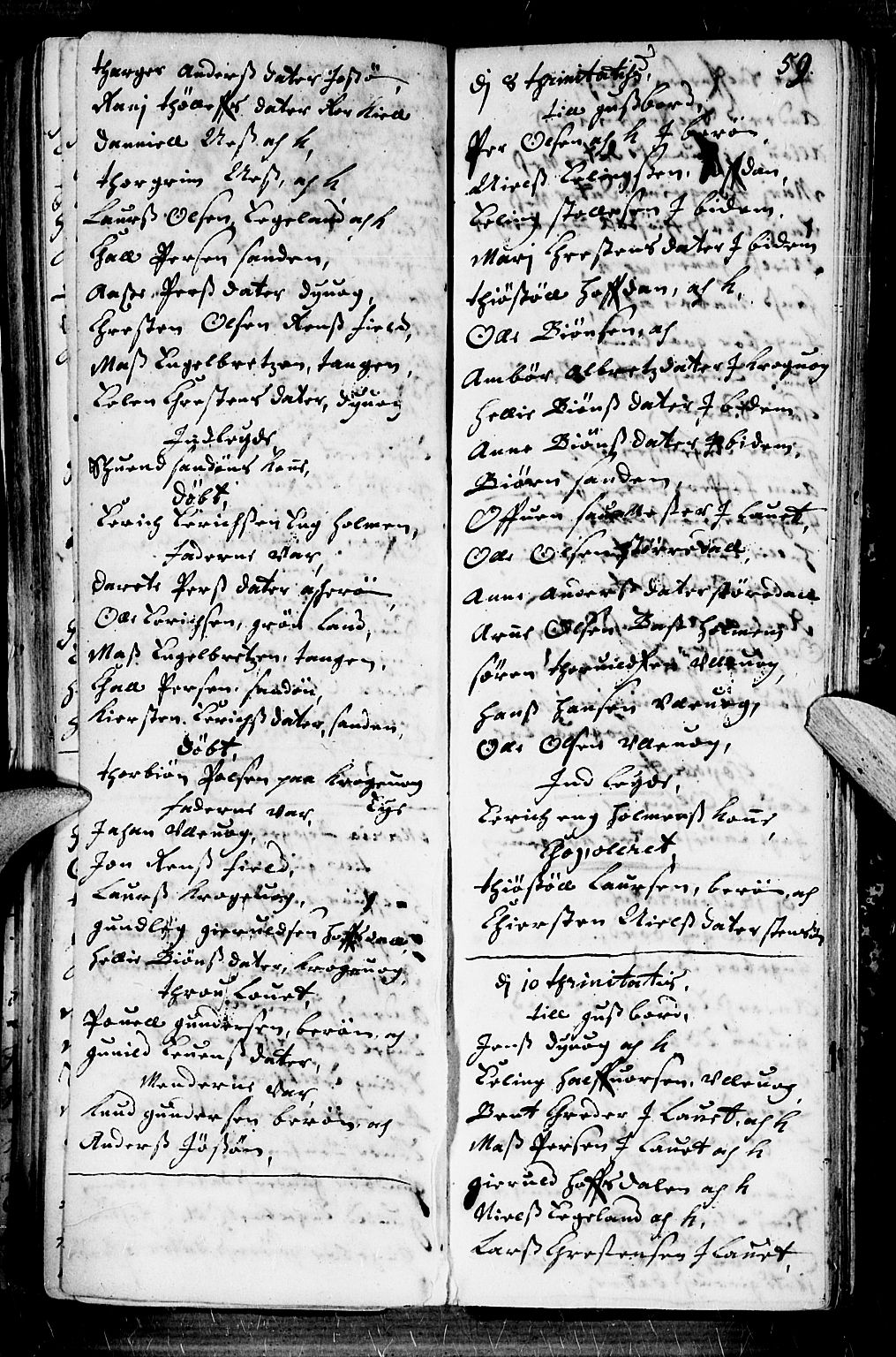 Dypvåg sokneprestkontor, AV/SAK-1111-0007/F/Fb/Fba/L0001: Parish register (copy) no. B 1, 1699-1706, p. 59