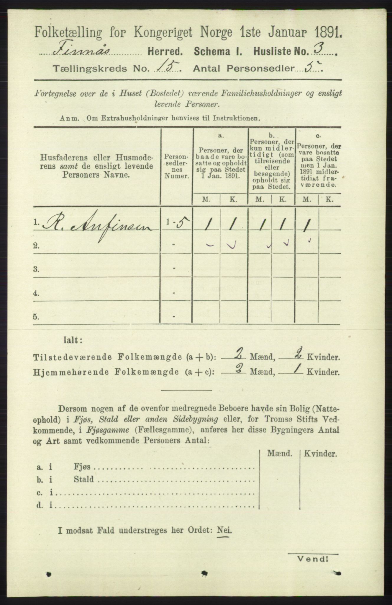 RA, 1891 census for 1218 Finnås, 1891, p. 5937