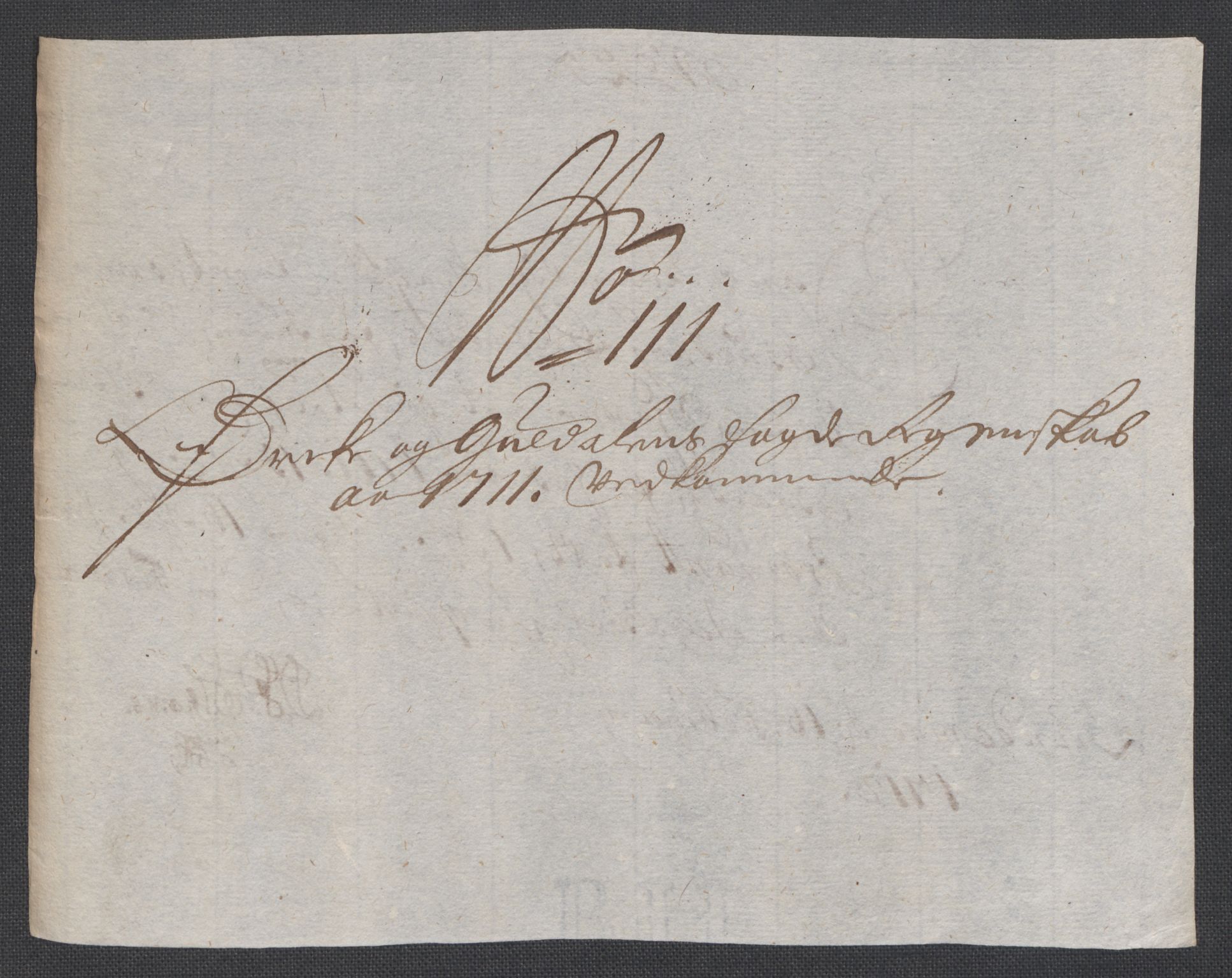 Rentekammeret inntil 1814, Reviderte regnskaper, Fogderegnskap, RA/EA-4092/R60/L3962: Fogderegnskap Orkdal og Gauldal, 1711, p. 314