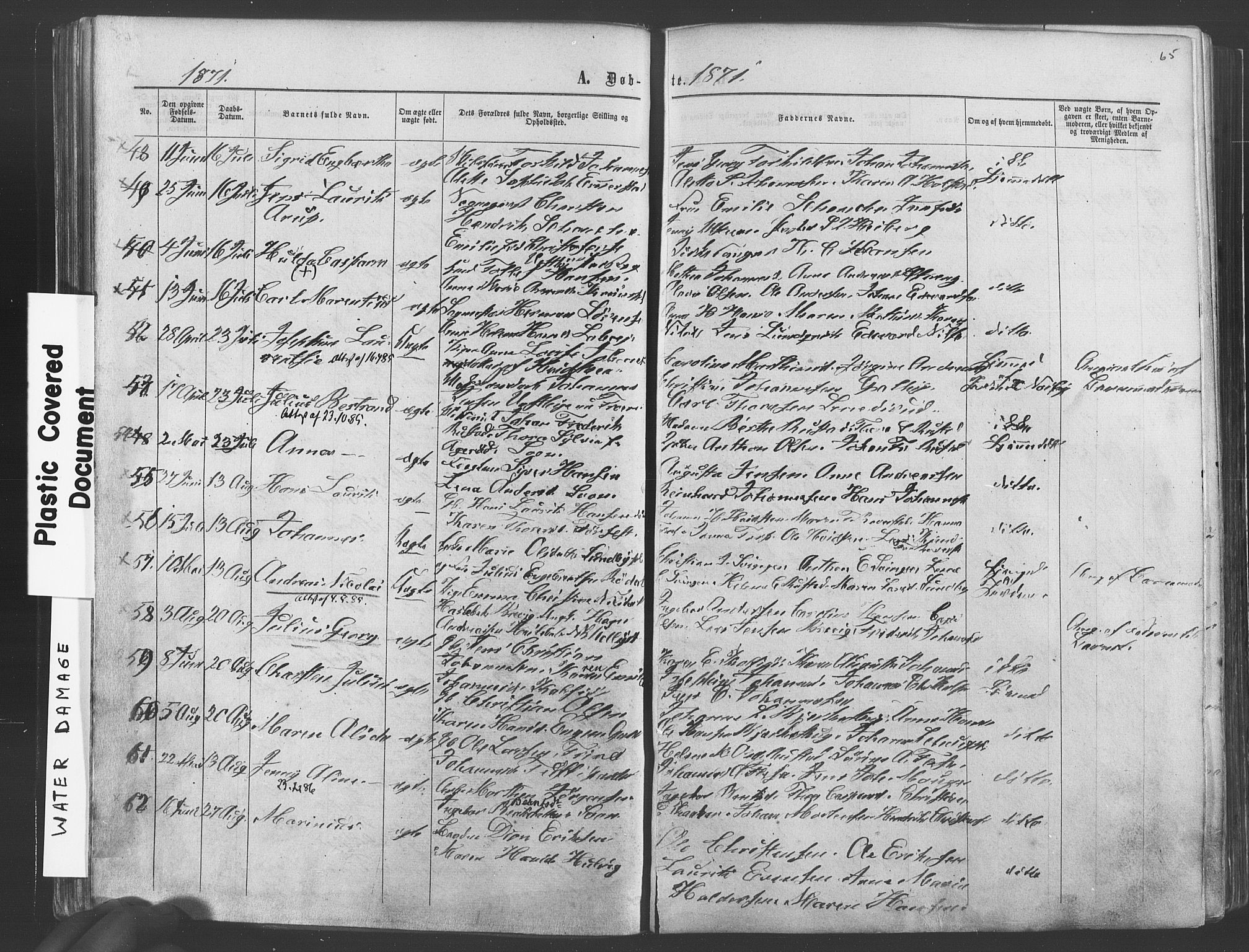 Vestby prestekontor Kirkebøker, AV/SAO-A-10893/F/Fa/L0008: Parish register (official) no. I 8, 1863-1877, p. 65