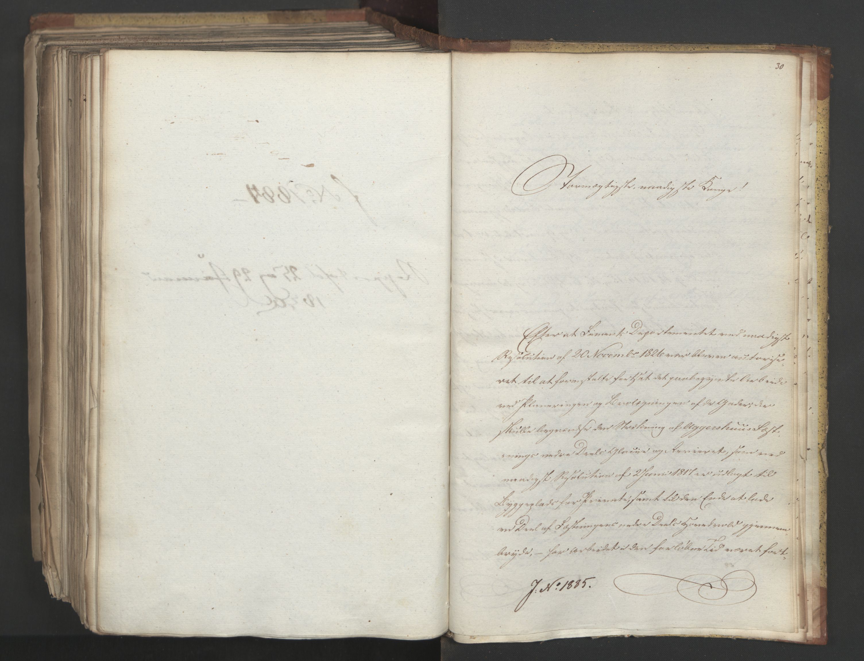 Statsrådsavdelingen i Stockholm, AV/RA-S-1003/D/Da/L0063: Regjeringsinnstillinger nr. 1788-1889, 1830, p. 626