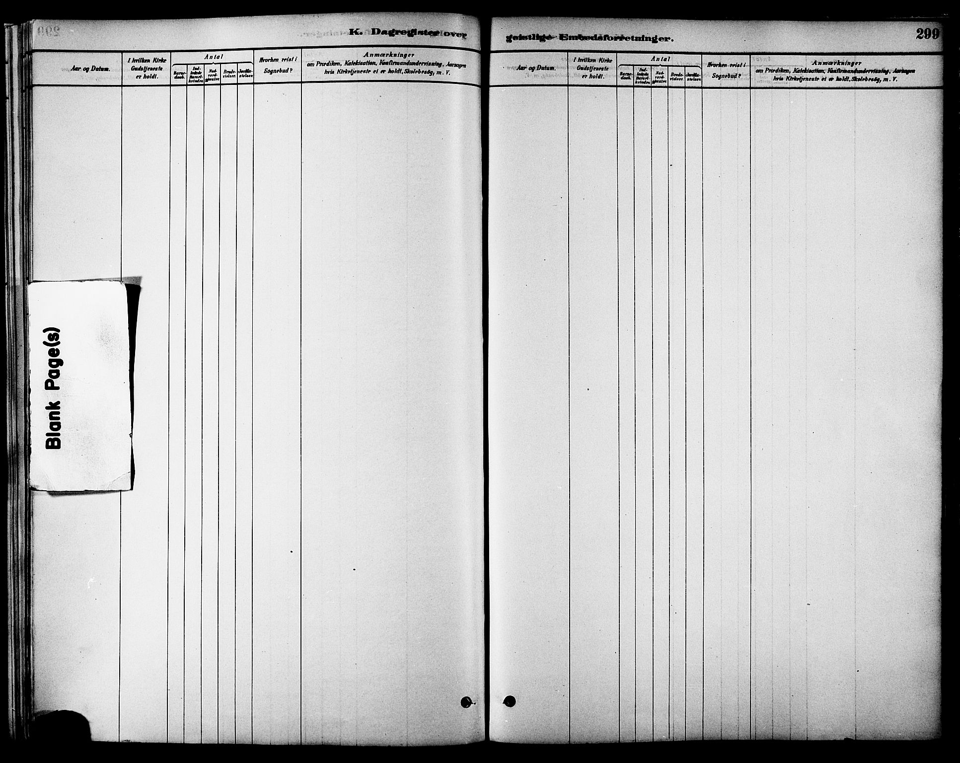 Ministerialprotokoller, klokkerbøker og fødselsregistre - Nordland, AV/SAT-A-1459/861/L0868: Parish register (official) no. 861A03, 1879-1889, p. 299