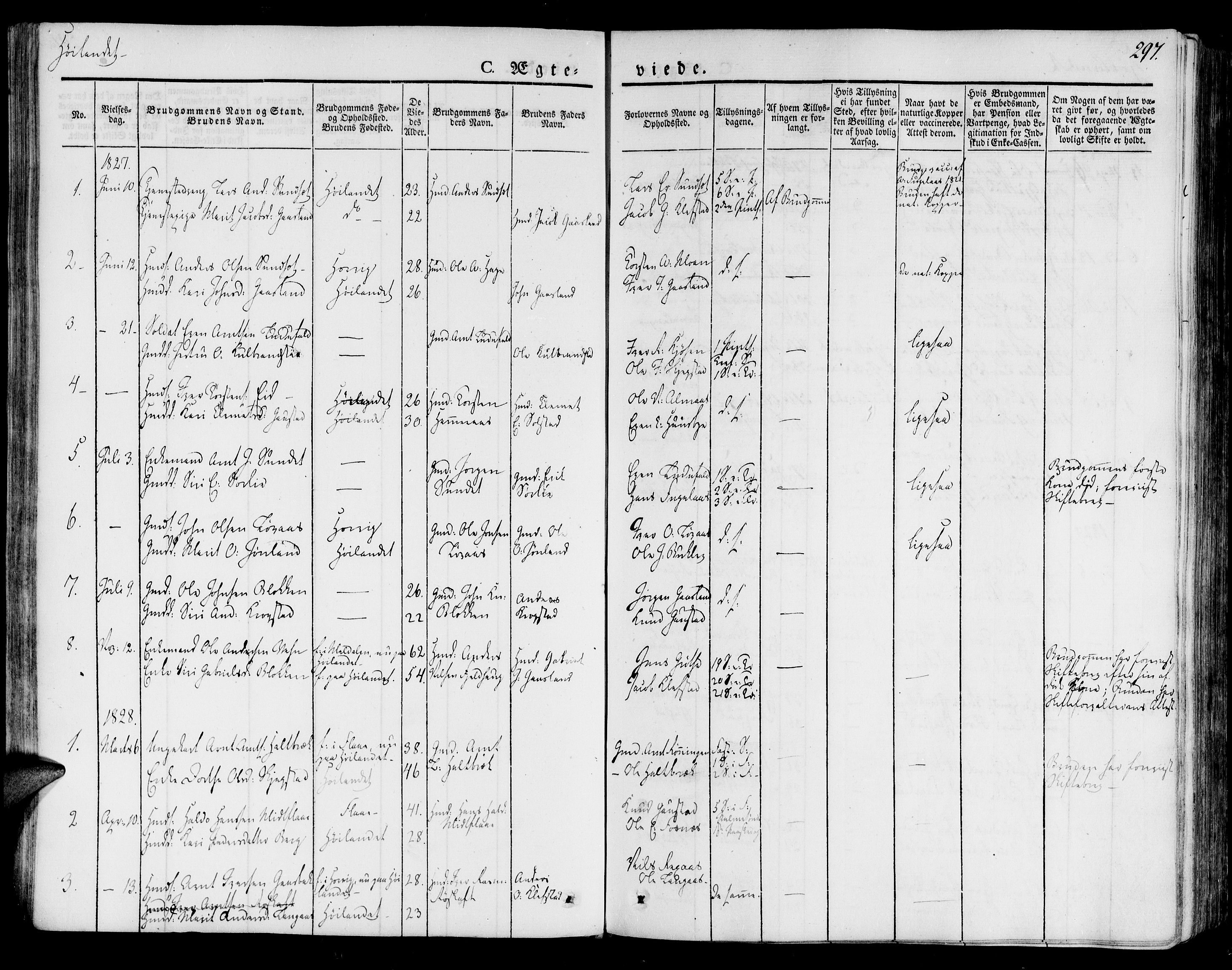 Ministerialprotokoller, klokkerbøker og fødselsregistre - Sør-Trøndelag, SAT/A-1456/691/L1073: Parish register (official) no. 691A05 /4, 1826-1841, p. 297