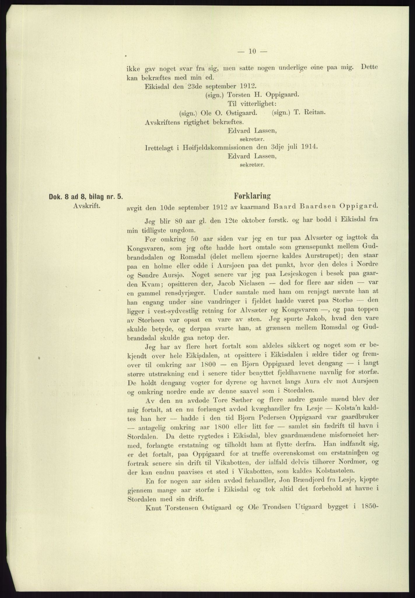 Høyfjellskommisjonen, AV/RA-S-1546/X/Xa/L0001: Nr. 1-33, 1909-1953, p. 2011