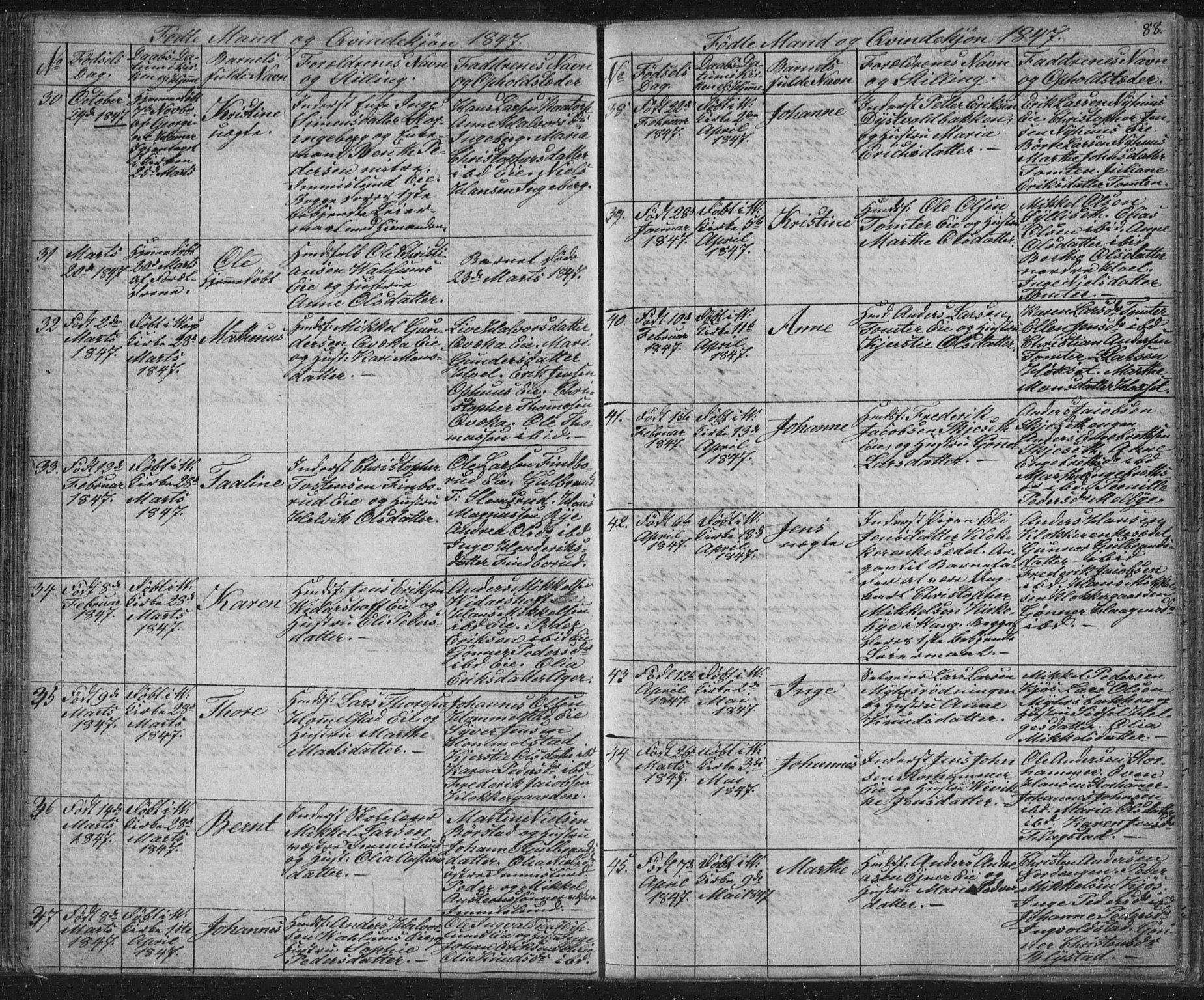 Vang prestekontor, Hedmark, AV/SAH-PREST-008/H/Ha/Hab/L0008: Parish register (copy) no. 8, 1832-1854, p. 88