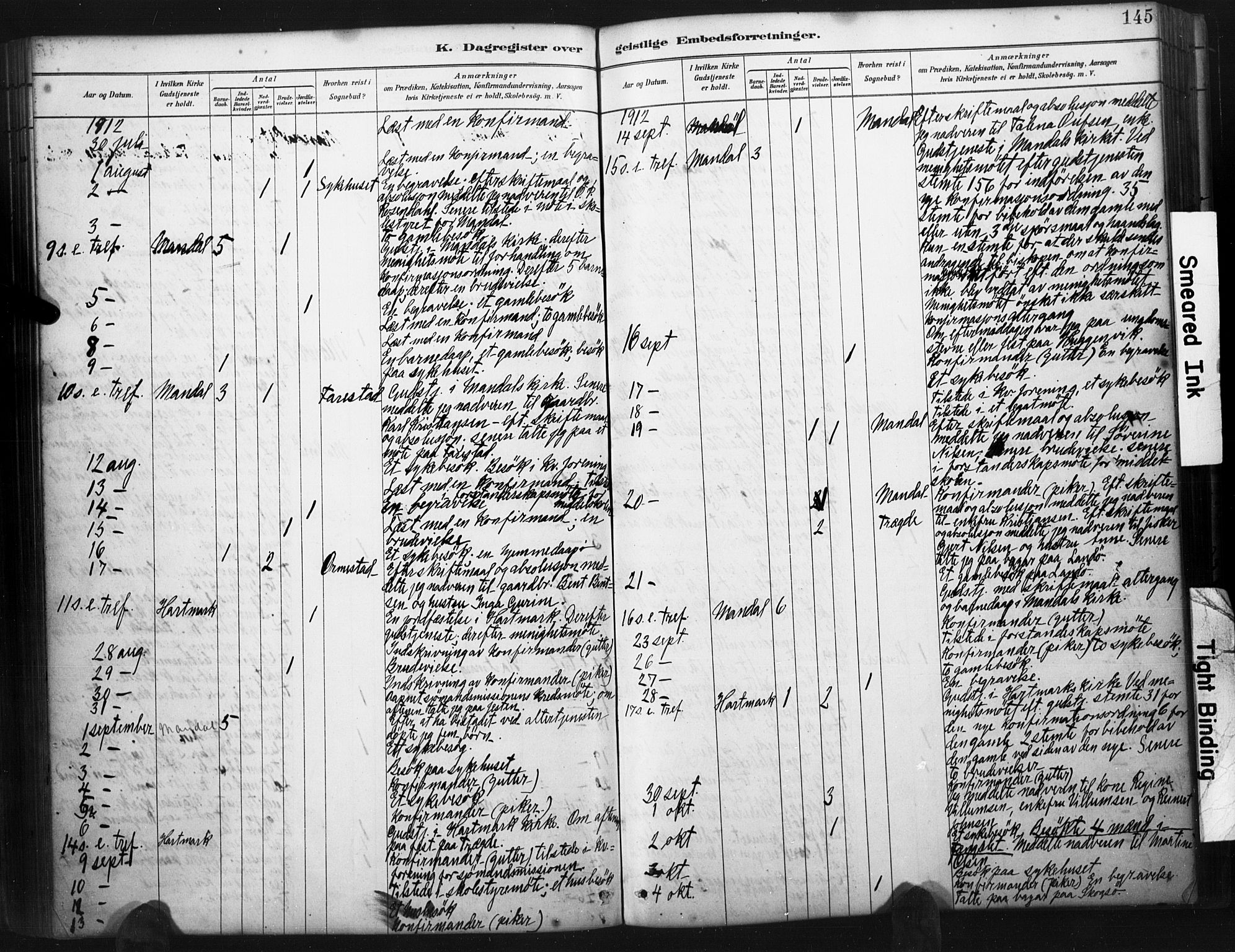 Mandal sokneprestkontor, AV/SAK-1111-0030/F/Fa/Faa/L0017: Parish register (official) no. A 17, 1880-1926, p. 146