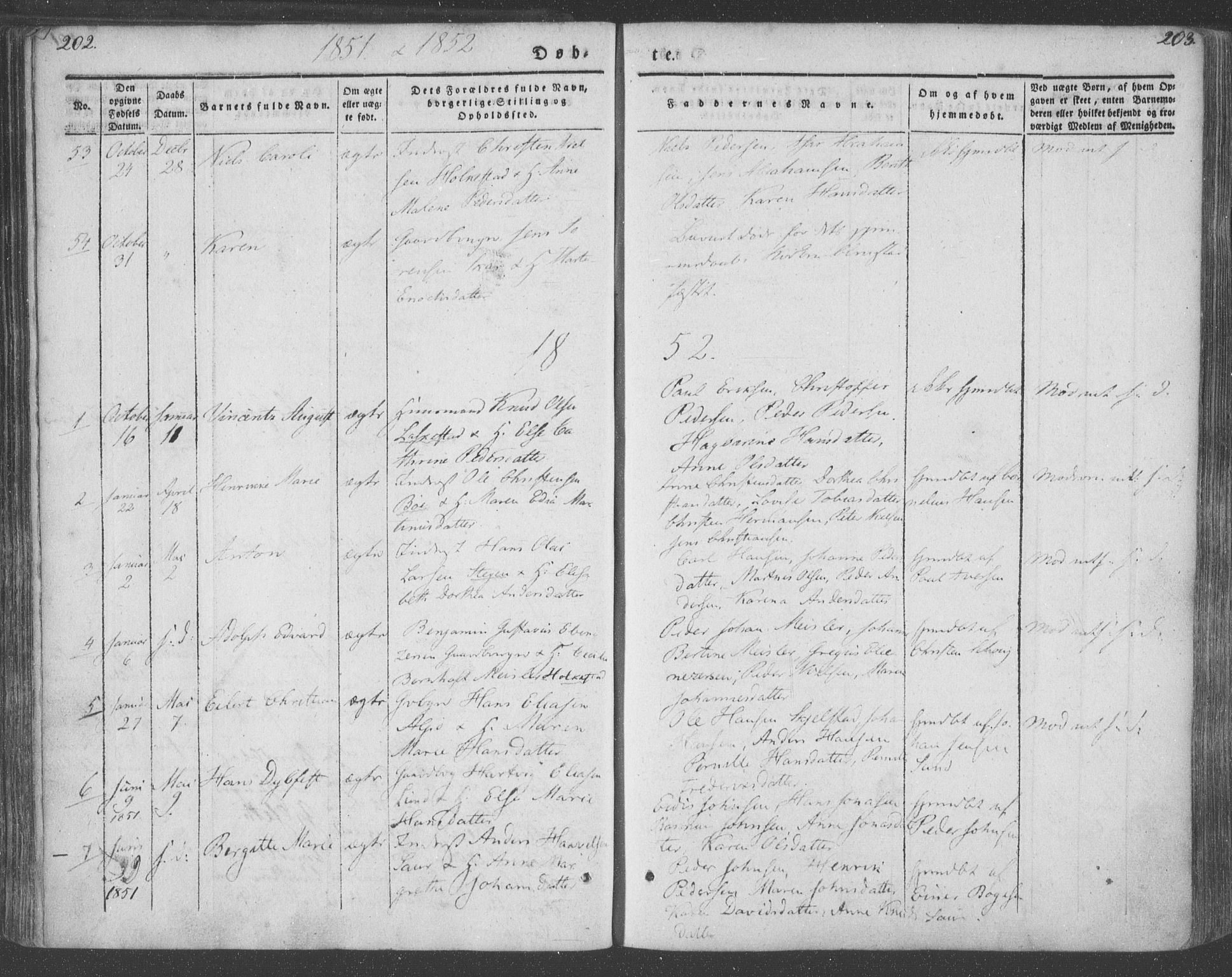 Ministerialprotokoller, klokkerbøker og fødselsregistre - Nordland, AV/SAT-A-1459/855/L0799: Parish register (official) no. 855A07, 1834-1852, p. 202-203