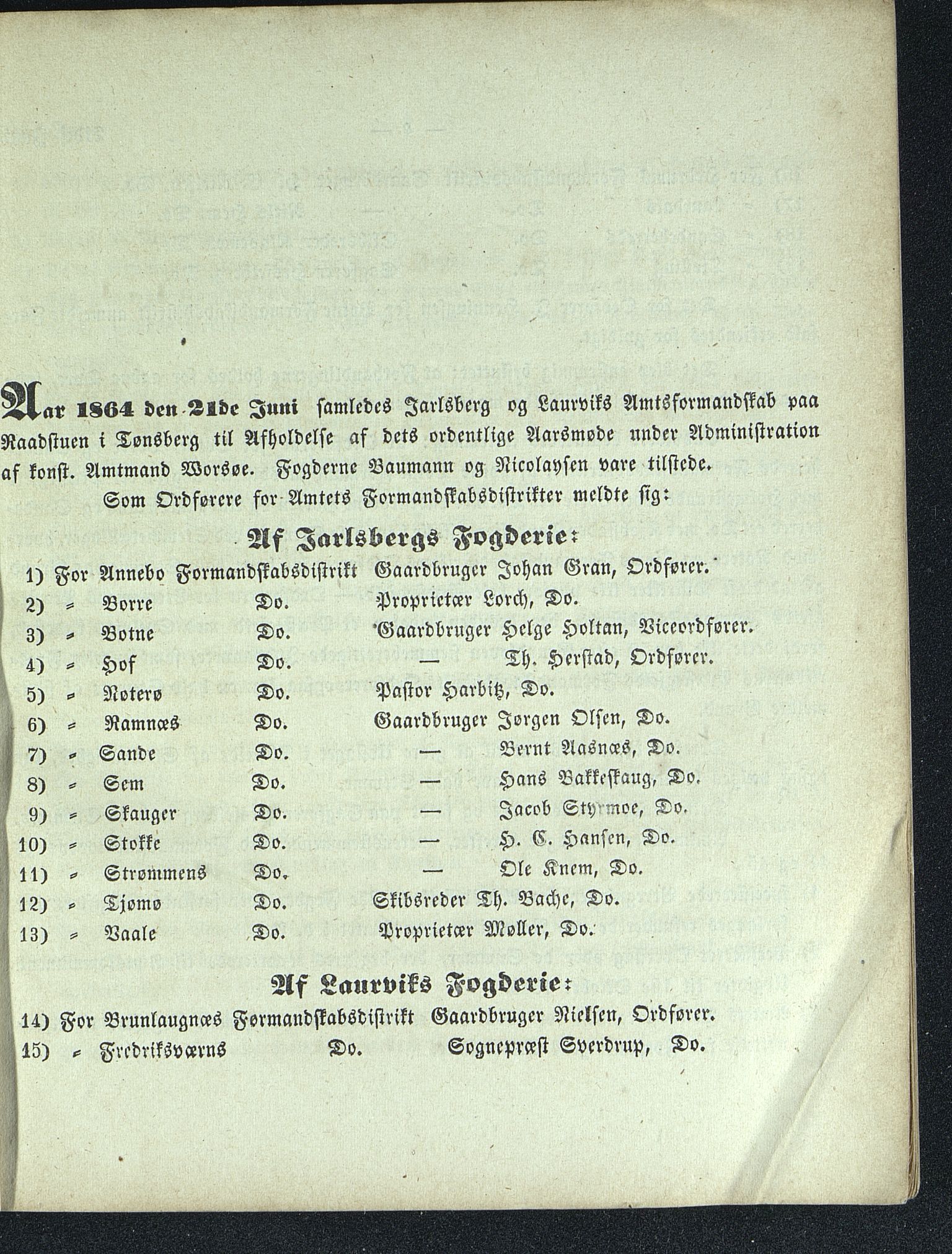 Vestfold fylkeskommune. Fylkestinget, VEMU/A-1315/A/Ab/Abb/L0010: Fylkestingsforhandlinger, 1864