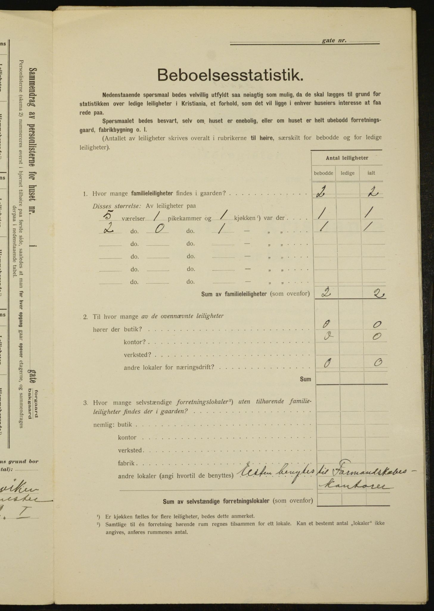 OBA, Municipal Census 1912 for Kristiania, 1912, p. 29695