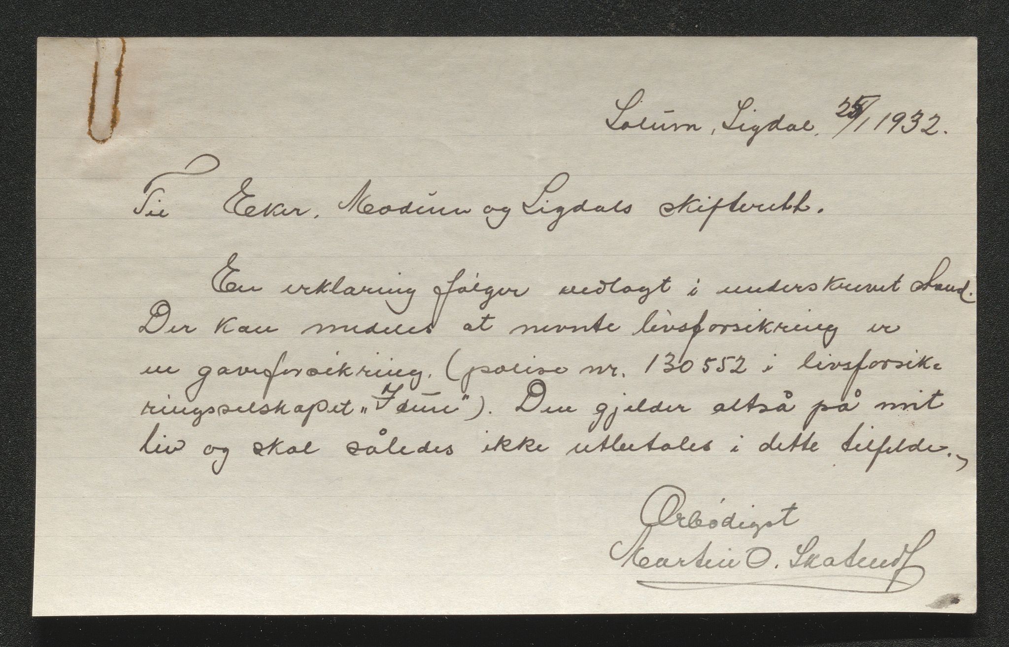 Eiker, Modum og Sigdal sorenskriveri, AV/SAKO-A-123/H/Ha/Hab/L0046: Dødsfallsmeldinger, 1930-1931, p. 1236