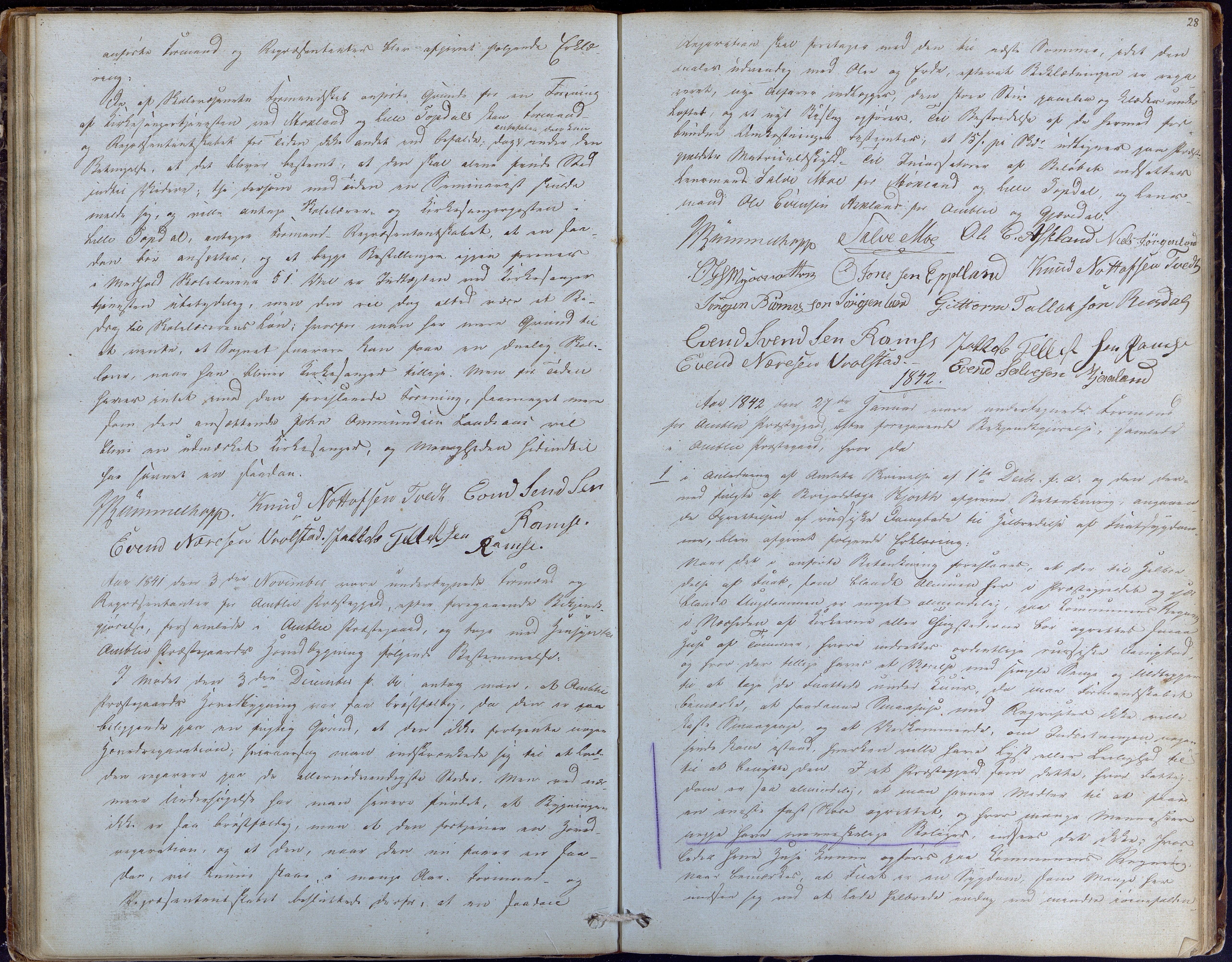 Åmli kommune før 1985, AAKS/KA0929-PK/01/01a/L0001: Møtebok, 1837-1854, p. 28