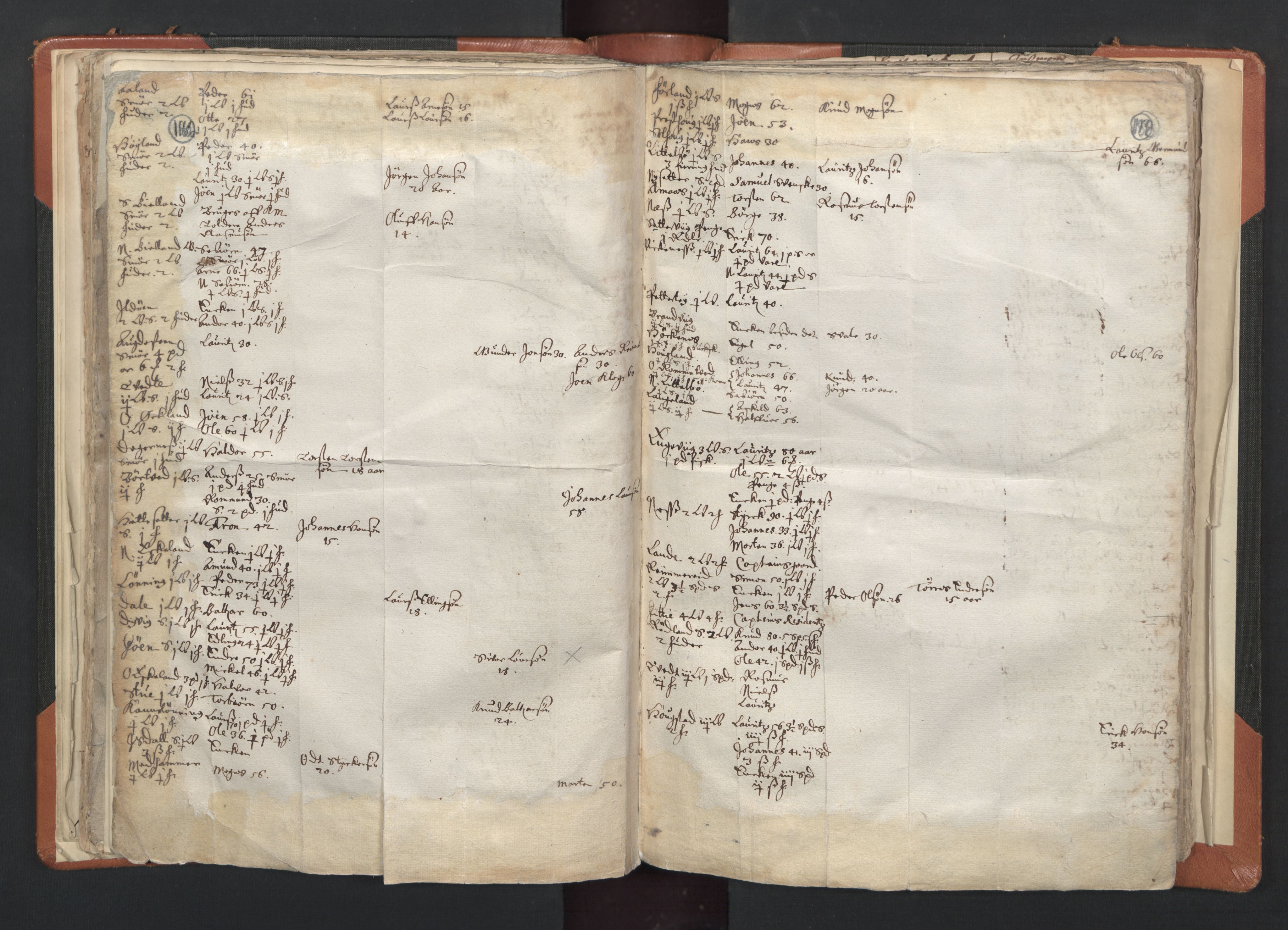 RA, Vicar's Census 1664-1666, no. 20: Sunnhordland deanery, 1664-1666, p. 182-183