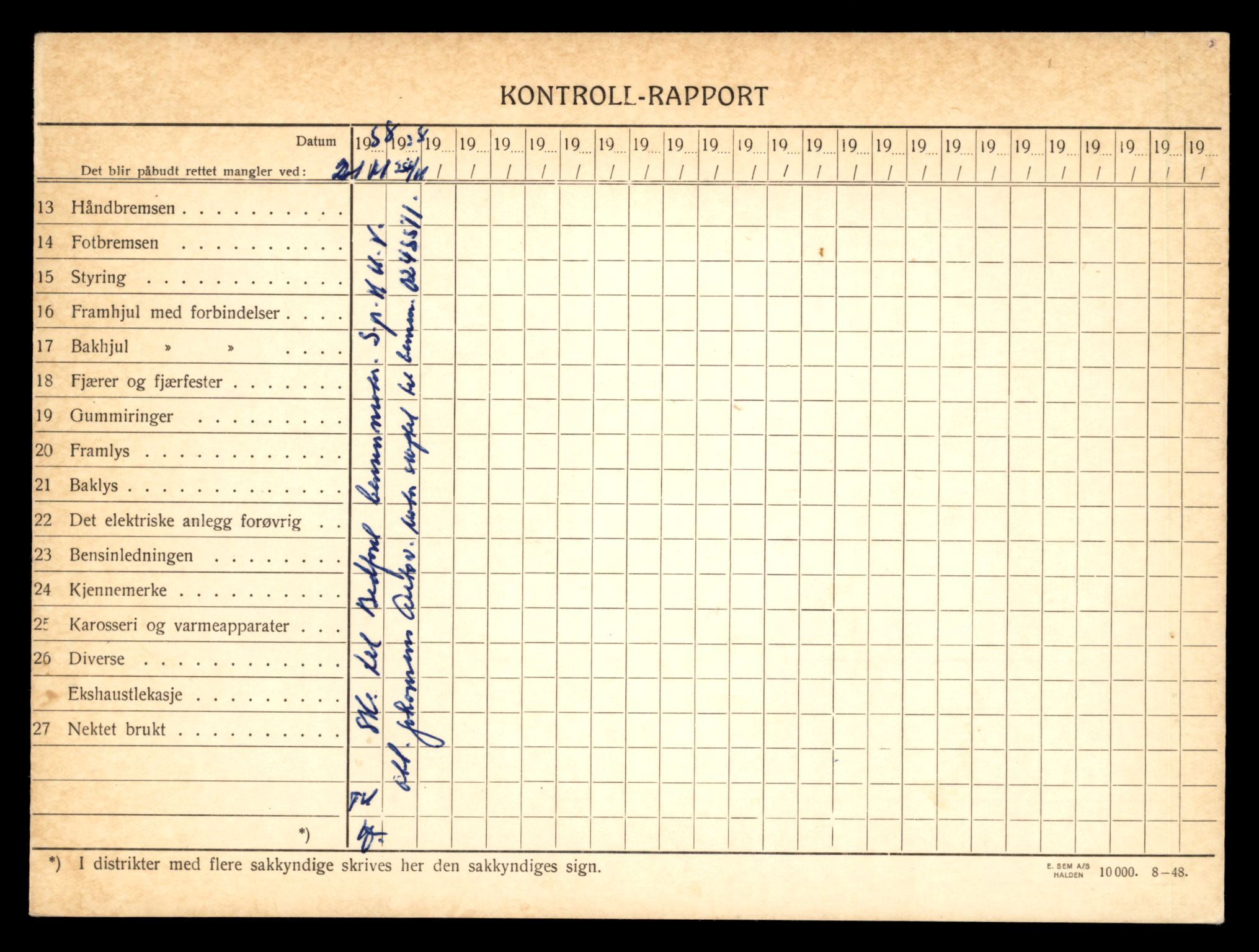 Møre og Romsdal vegkontor - Ålesund trafikkstasjon, AV/SAT-A-4099/F/Fe/L0010: Registreringskort for kjøretøy T 1050 - T 1169, 1927-1998, p. 303