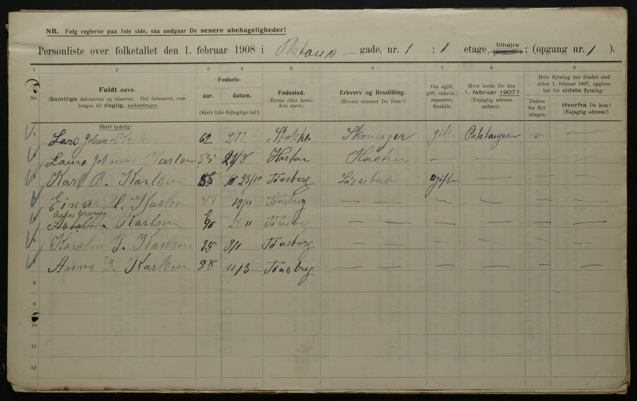 OBA, Municipal Census 1908 for Kristiania, 1908, p. 71975