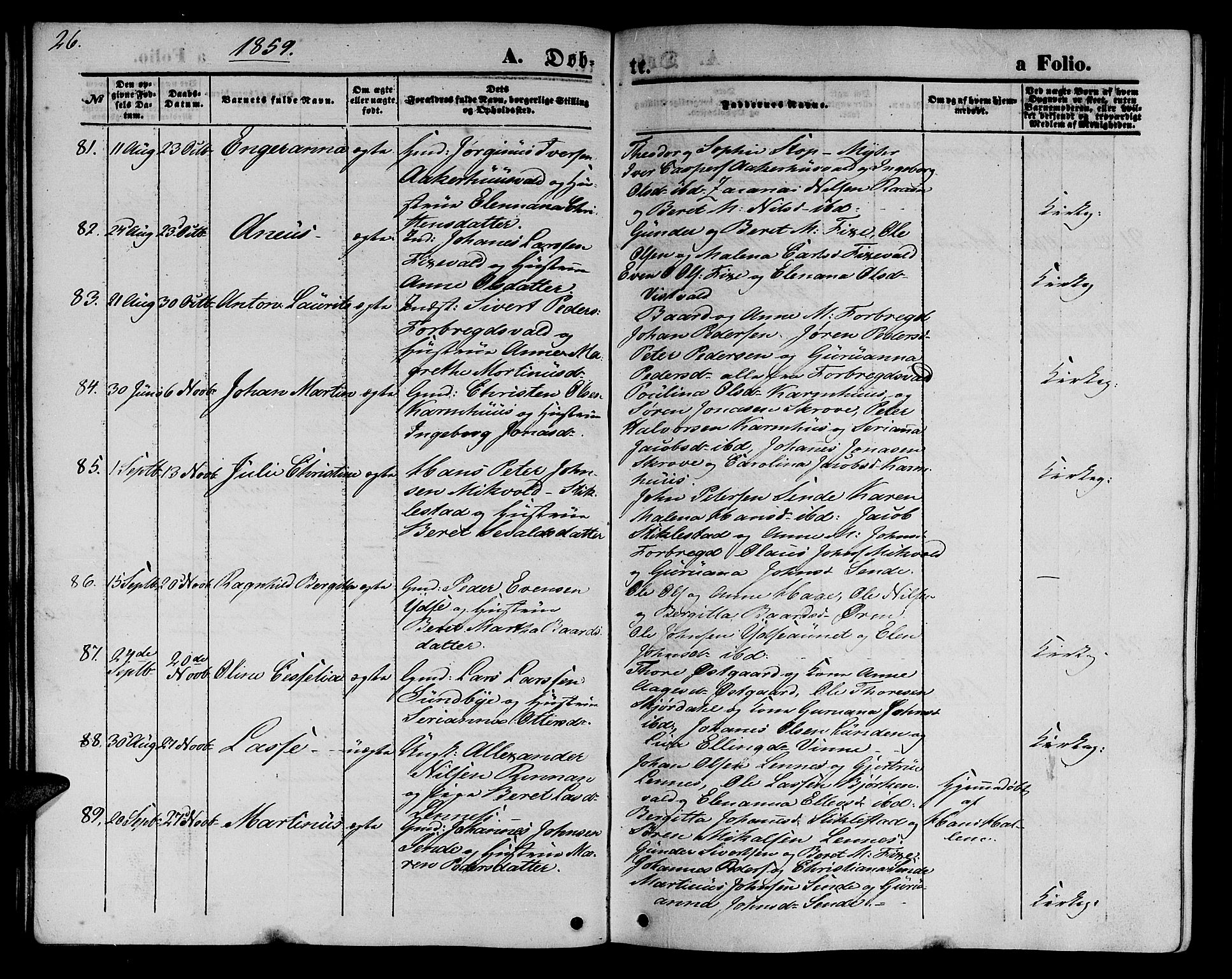 Ministerialprotokoller, klokkerbøker og fødselsregistre - Nord-Trøndelag, SAT/A-1458/723/L0254: Parish register (copy) no. 723C02, 1858-1868, p. 26