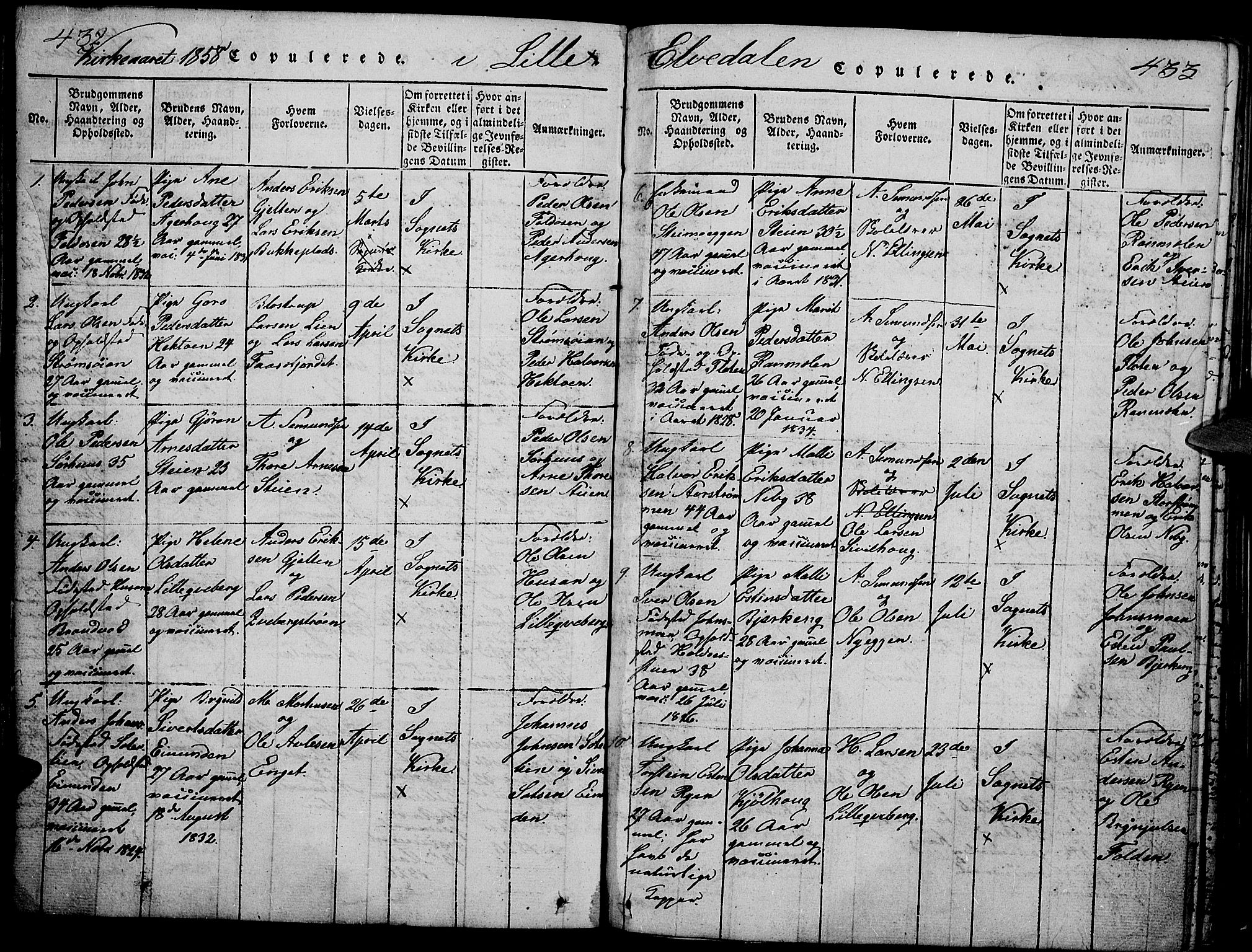 Tynset prestekontor, AV/SAH-PREST-058/H/Ha/Hab/L0002: Parish register (copy) no. 2, 1814-1862, p. 432-433