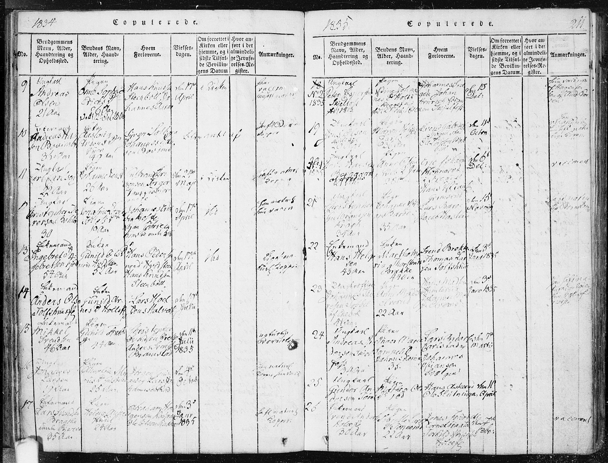 Hobøl prestekontor Kirkebøker, SAO/A-2002/F/Fa/L0002: Parish register (official) no. I 2, 1814-1841, p. 211