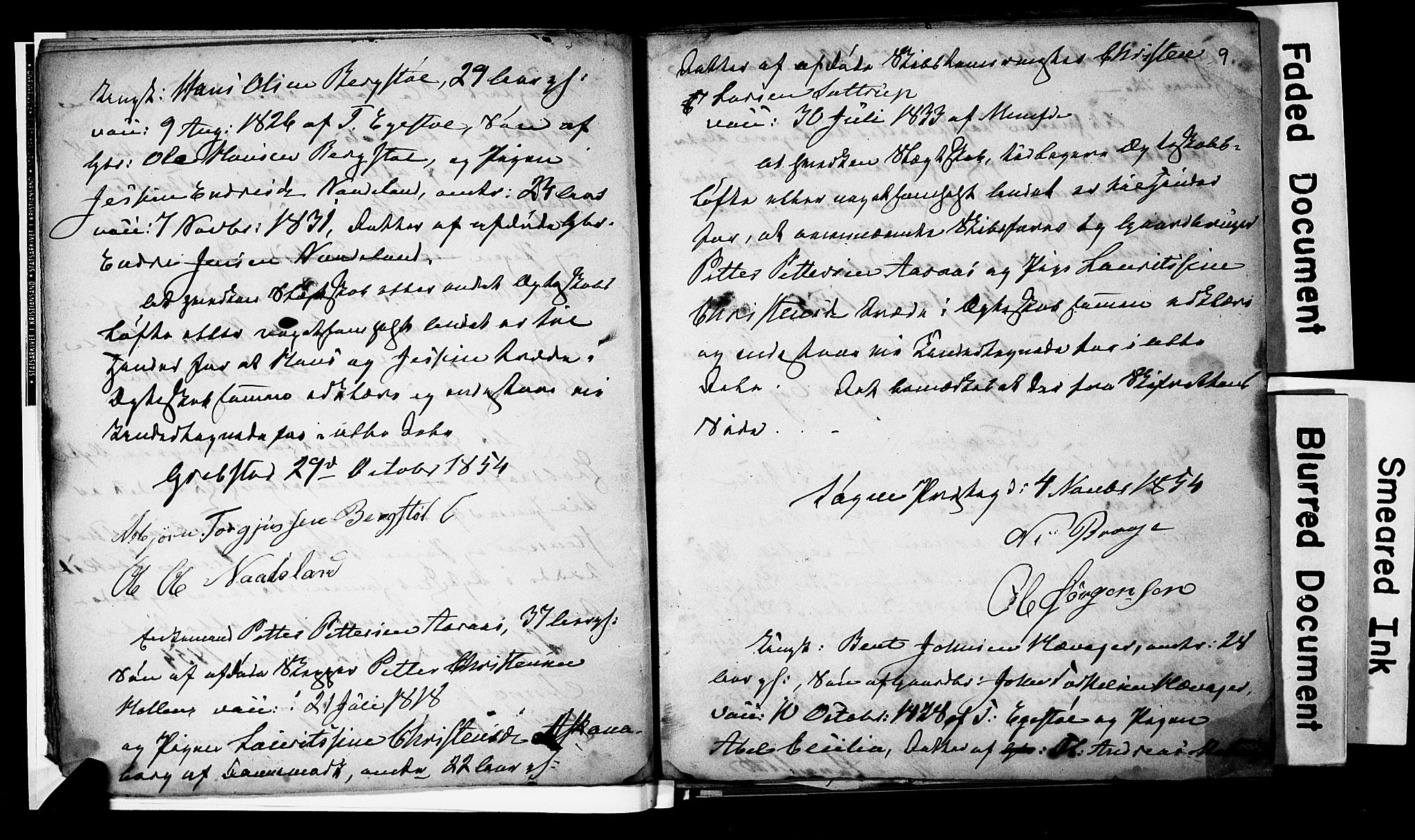 Søgne sokneprestkontor, AV/SAK-1111-0037/F/Fe/L0001: Banns register no. A III 1, 1853-1870, p. 9