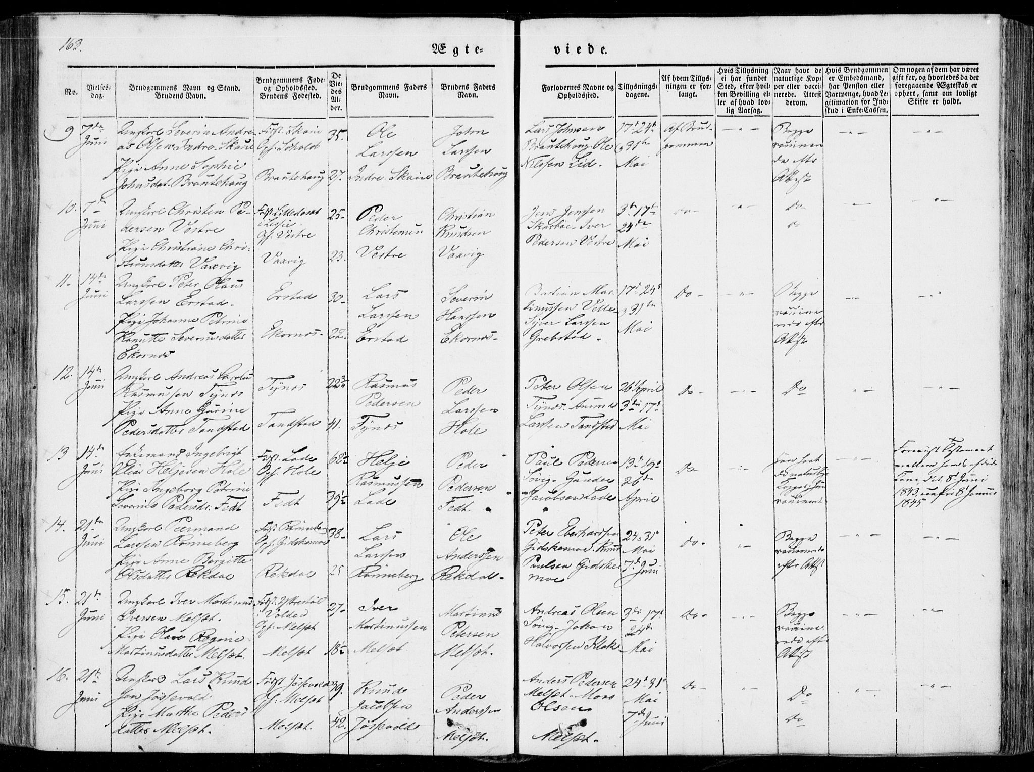 Ministerialprotokoller, klokkerbøker og fødselsregistre - Møre og Romsdal, AV/SAT-A-1454/522/L0313: Parish register (official) no. 522A08, 1852-1862, p. 163