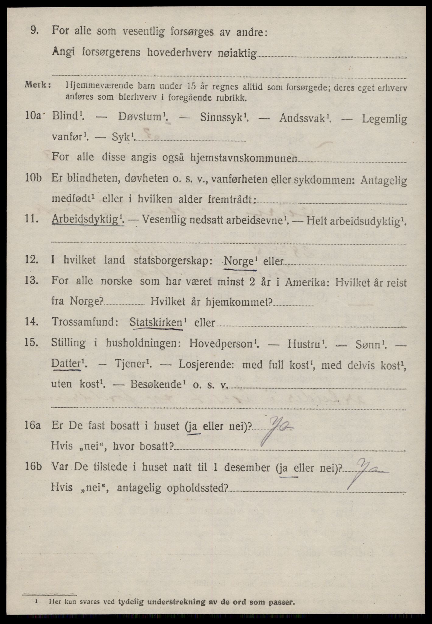 SAT, 1920 census for Tustna, 1920, p. 1462