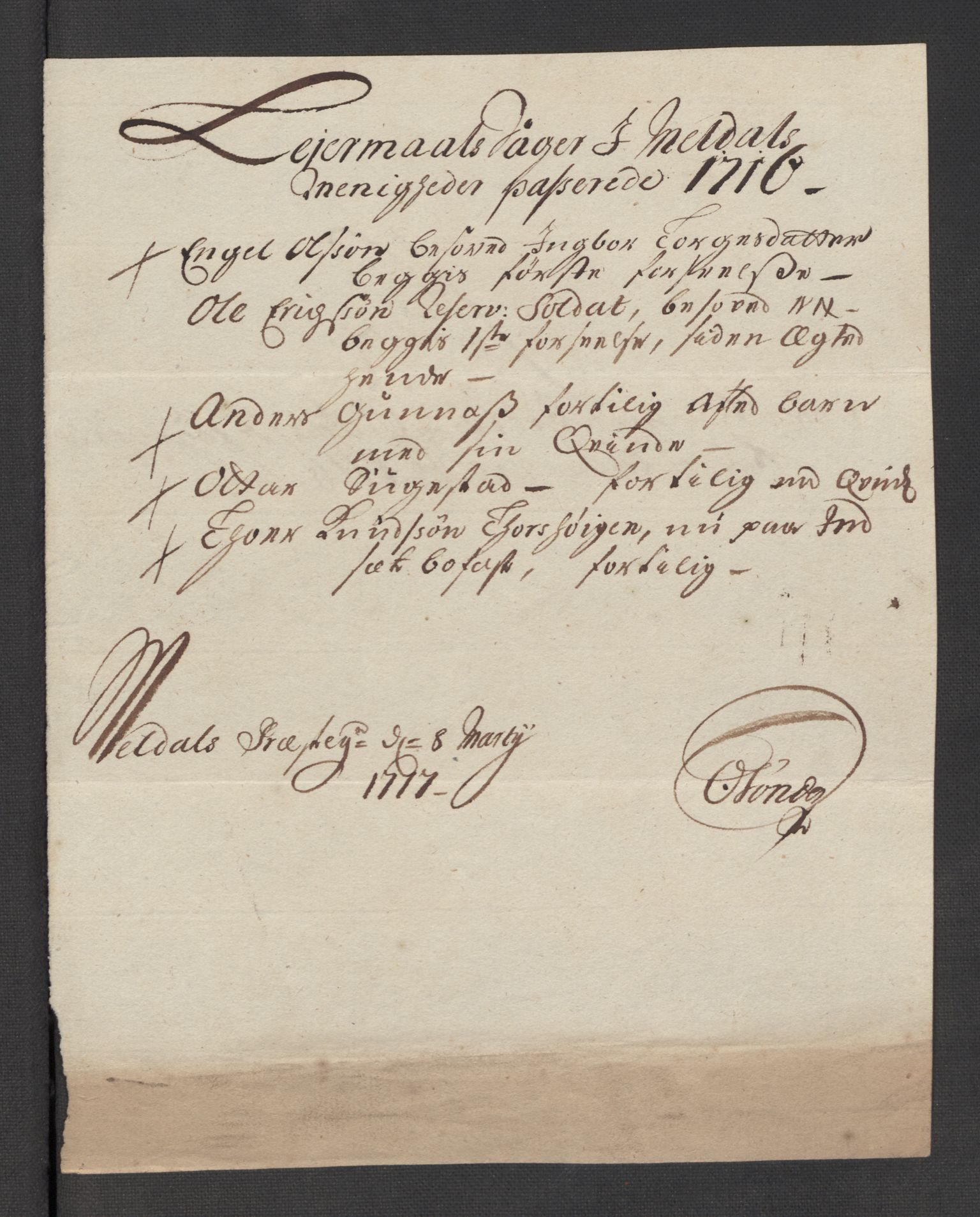 Rentekammeret inntil 1814, Reviderte regnskaper, Fogderegnskap, AV/RA-EA-4092/R60/L3967: Fogderegnskap Orkdal og Gauldal, 1716, p. 245