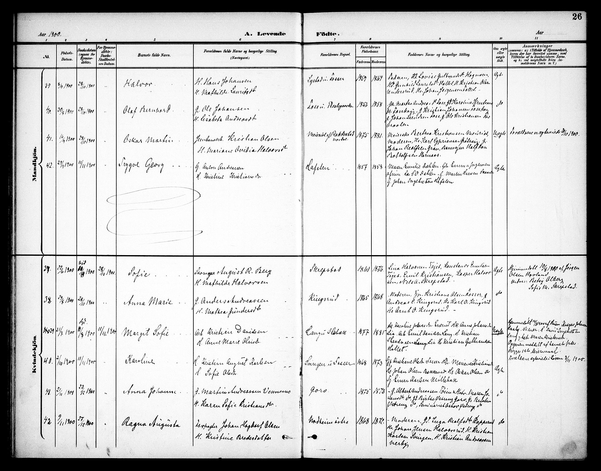 Høland prestekontor Kirkebøker, AV/SAO-A-10346a/F/Fa/L0015: Parish register (official) no. I 15, 1897-1912, p. 26