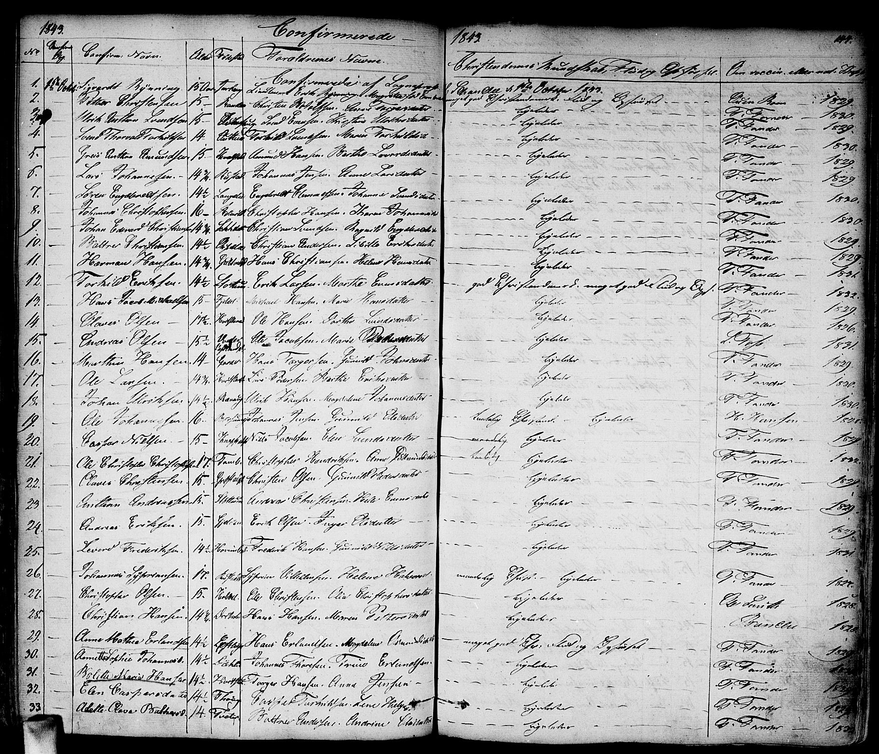 Vestby prestekontor Kirkebøker, AV/SAO-A-10893/F/Fa/L0006: Parish register (official) no. I 6, 1827-1849, p. 144